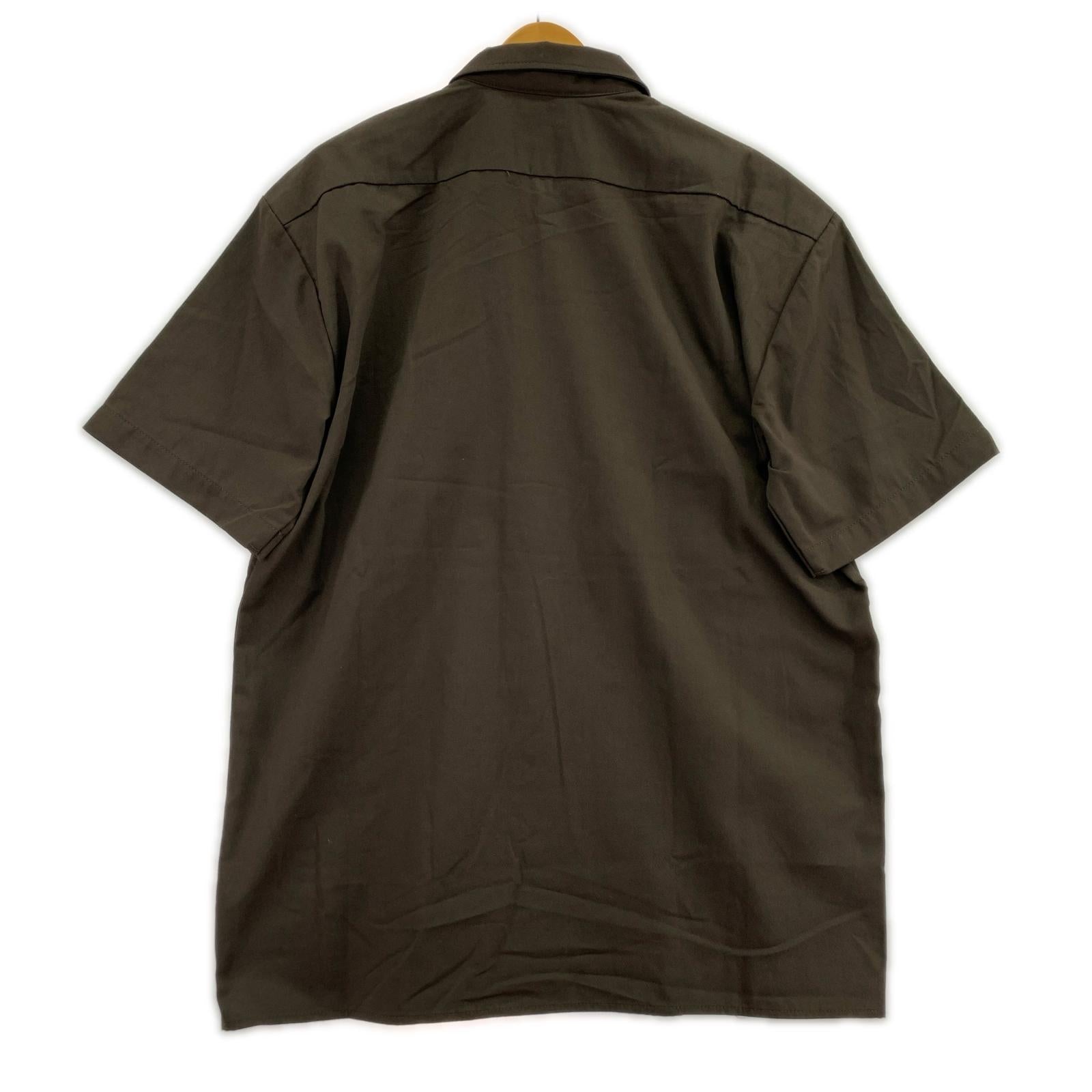 半袖シャツ STANDARD CALIFORNIA×Dickies Short Sleeve Work Shirt Flower 茶 M ブラウン