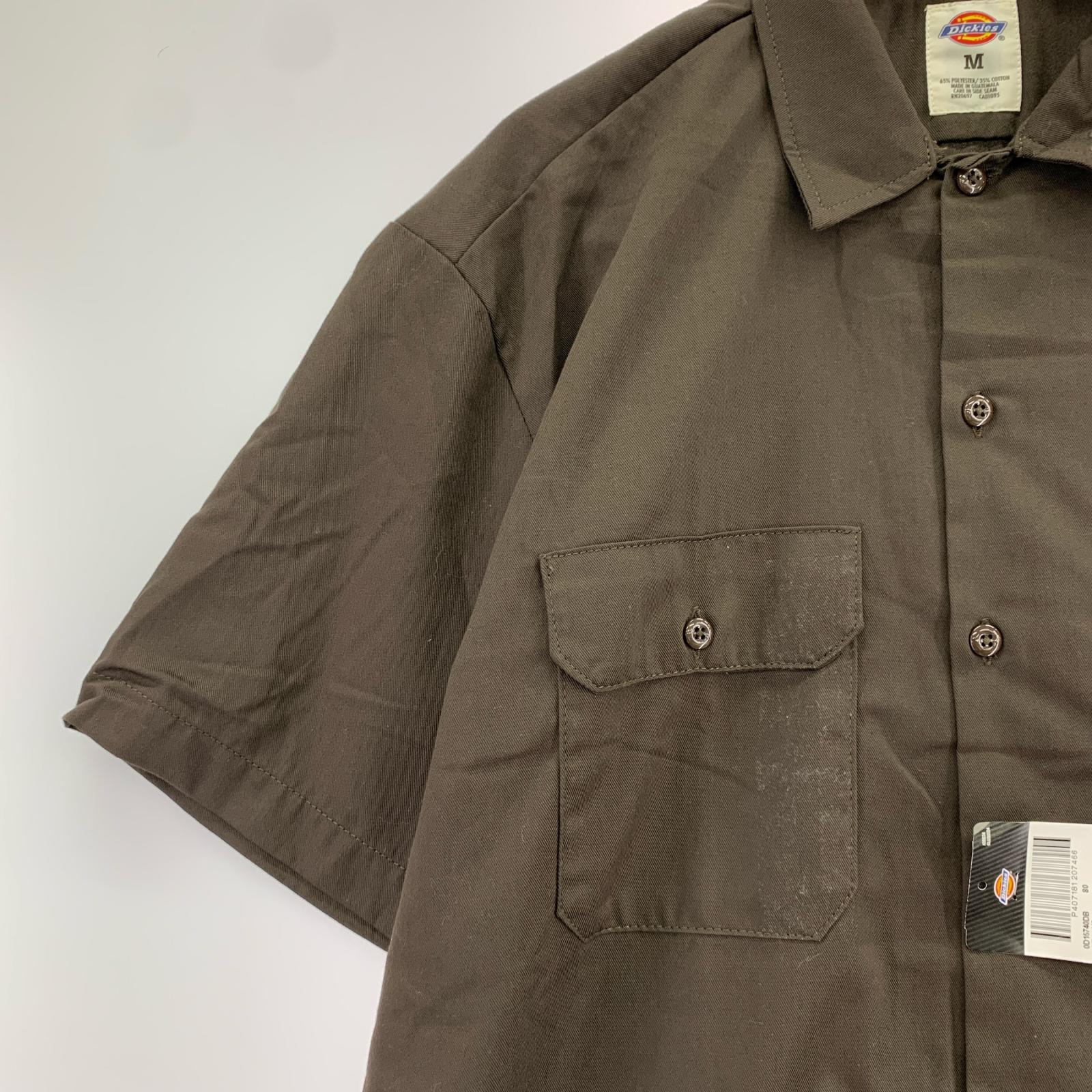 半袖シャツ STANDARD CALIFORNIA×Dickies Short Sleeve Work Shirt Flower 茶 M ブラウン