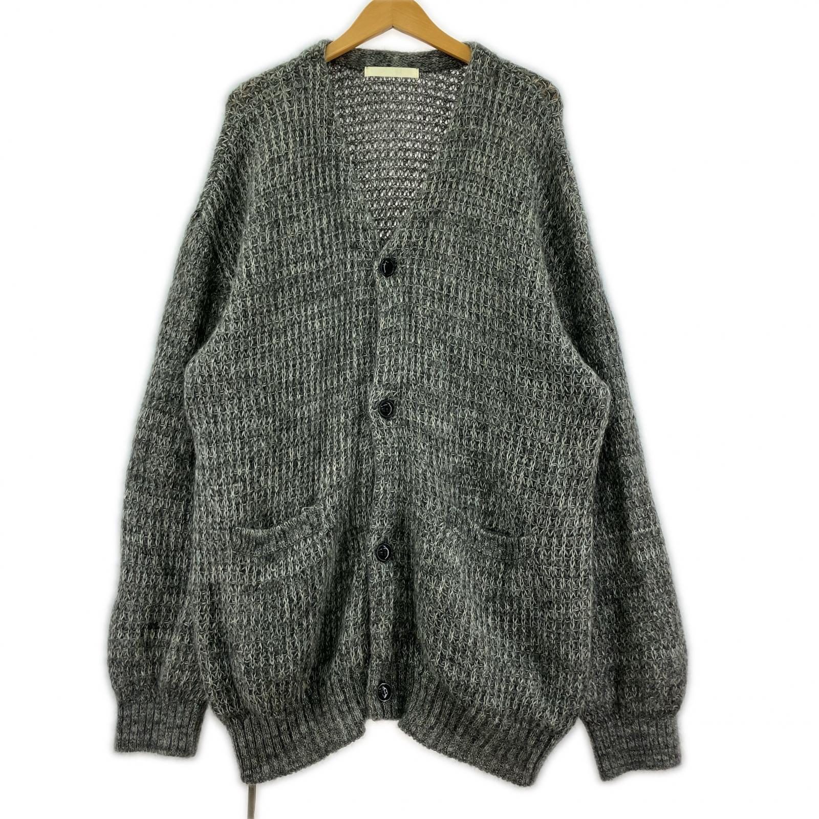 カーディガン ANEI ASTERISK CARDIGAN 5PLY AN0232 S0901 3 グレー