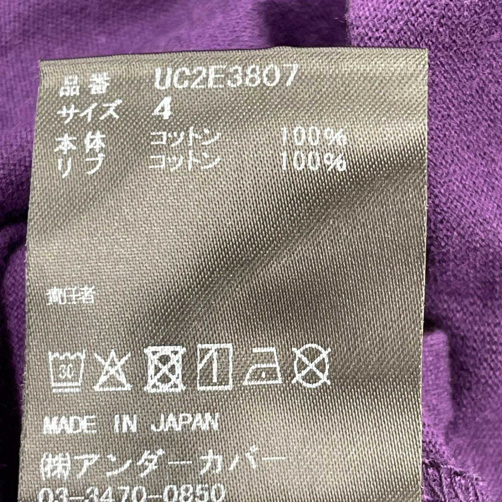 半袖Tシャツ UNDERCOVER 25AW 半袖Tシャツ UC2E3807 紫 (4) 4 パープル