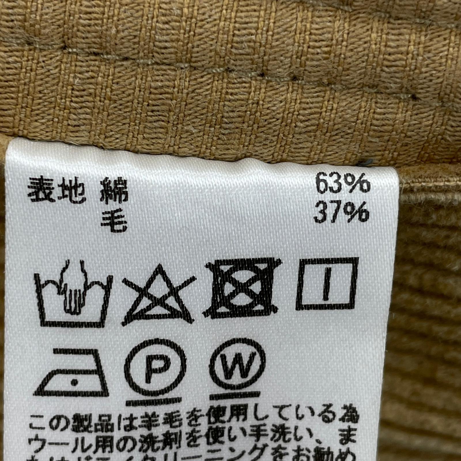 長袖シャツ BROWN by 2-tacs コーデュロイベスト B18-V001 キャメル ブラウン