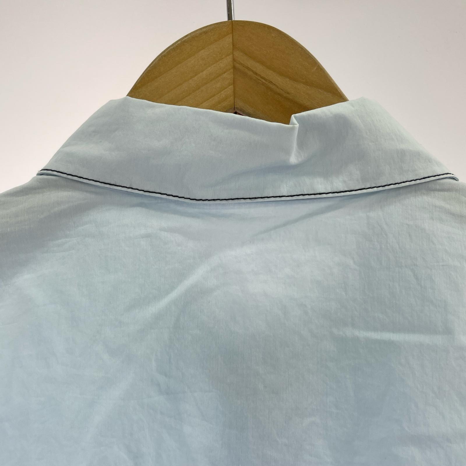 長袖シャツ CITYSHOP WASHER TAFFETA シャツ 水色