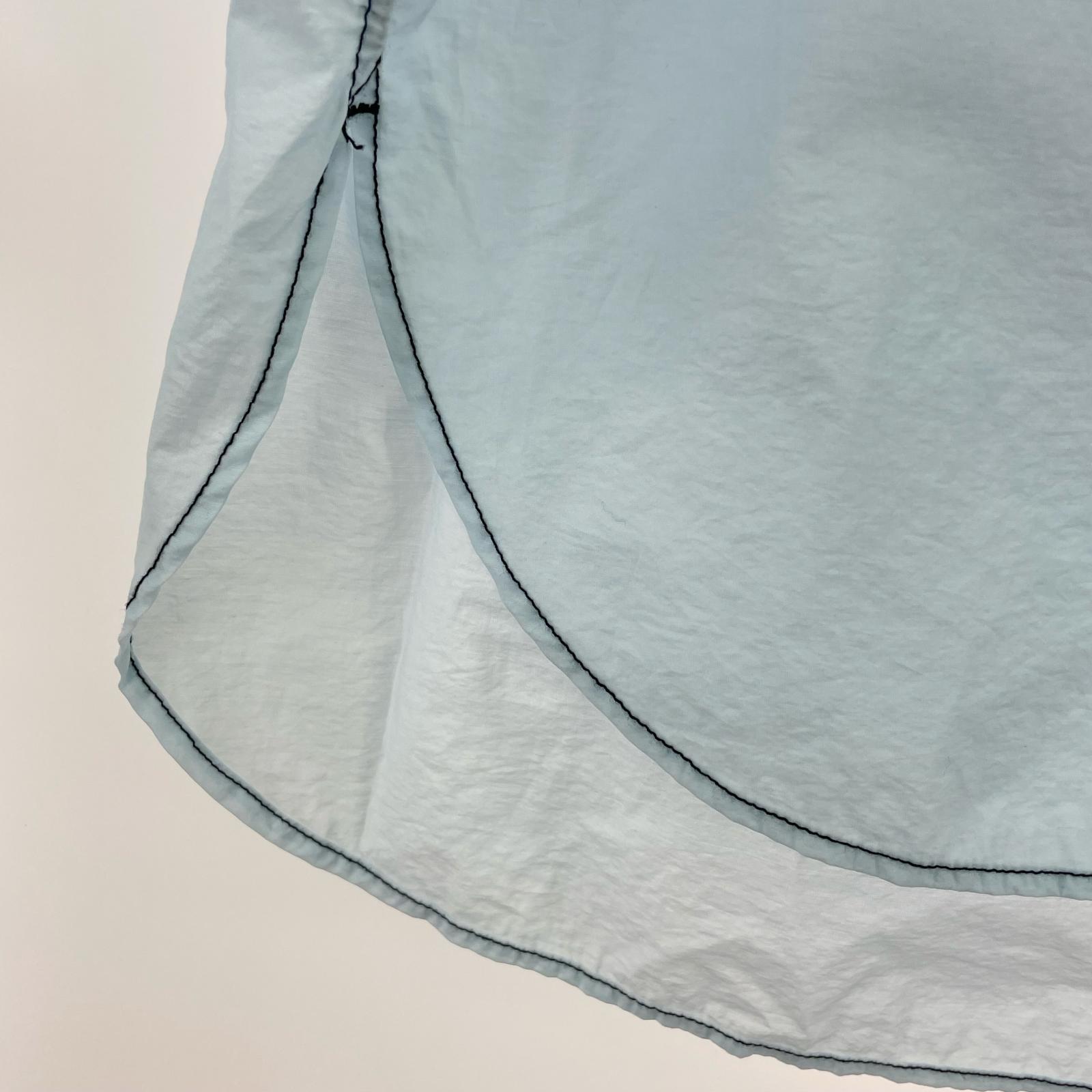 長袖シャツ CITYSHOP WASHER TAFFETA シャツ 水色