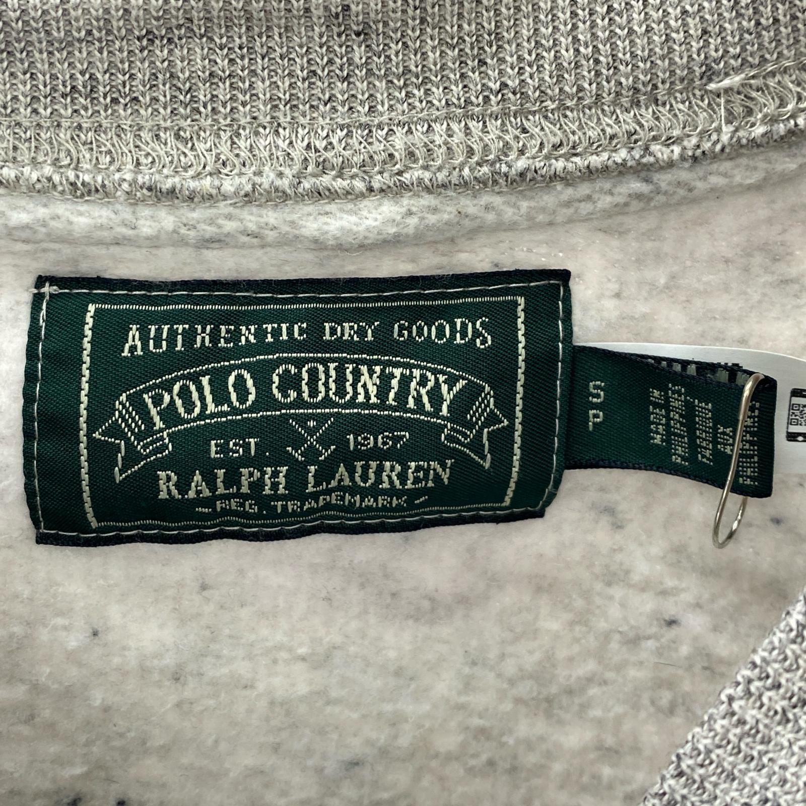 パーカー POLO COUNTRY 復刻 ベア フリースフーディ(S) グレー