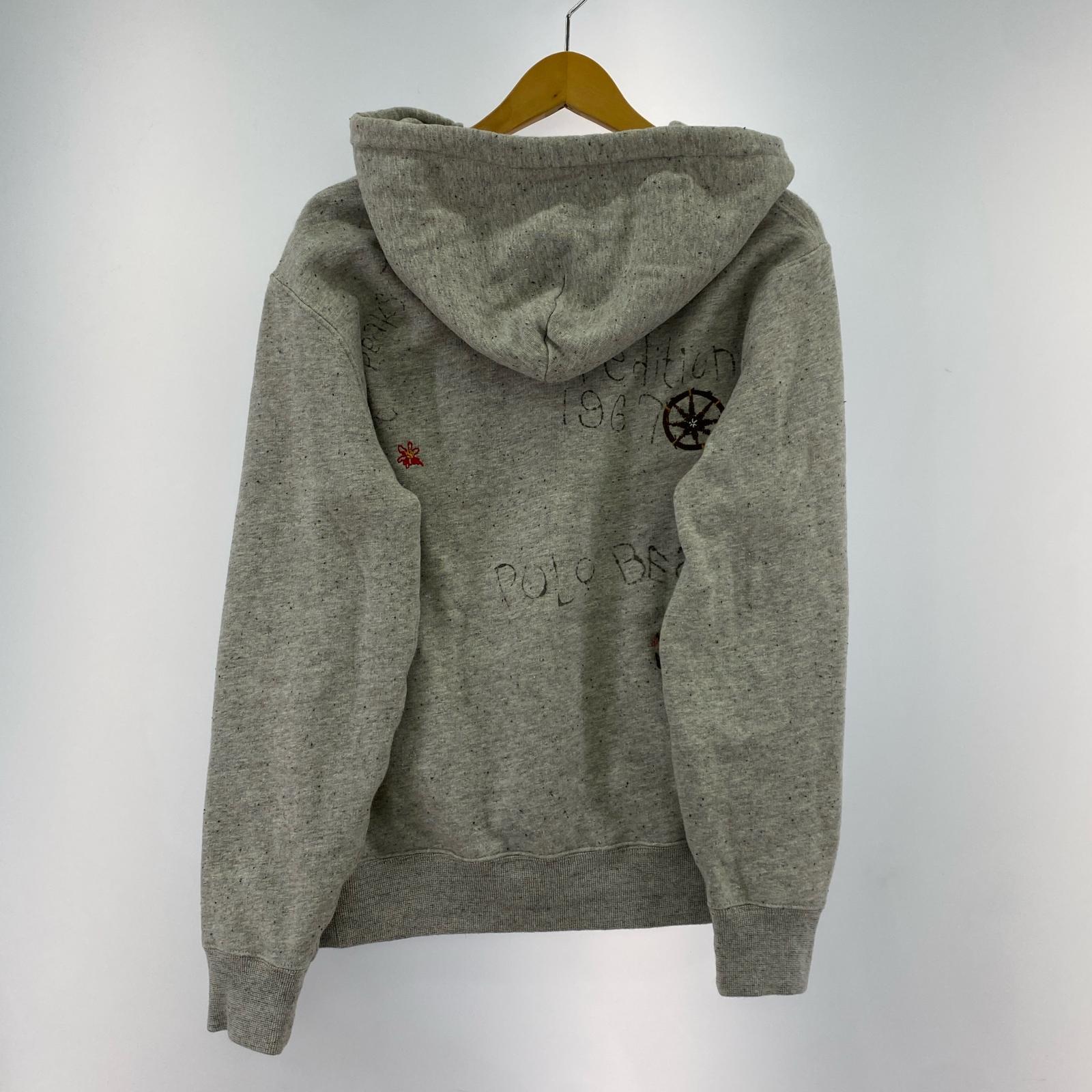 パーカー POLO COUNTRY 復刻 ベア フリースフーディ(S) グレー