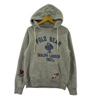 パーカー POLO COUNTRY 復刻 ベア フリースフーディ(S) グレー