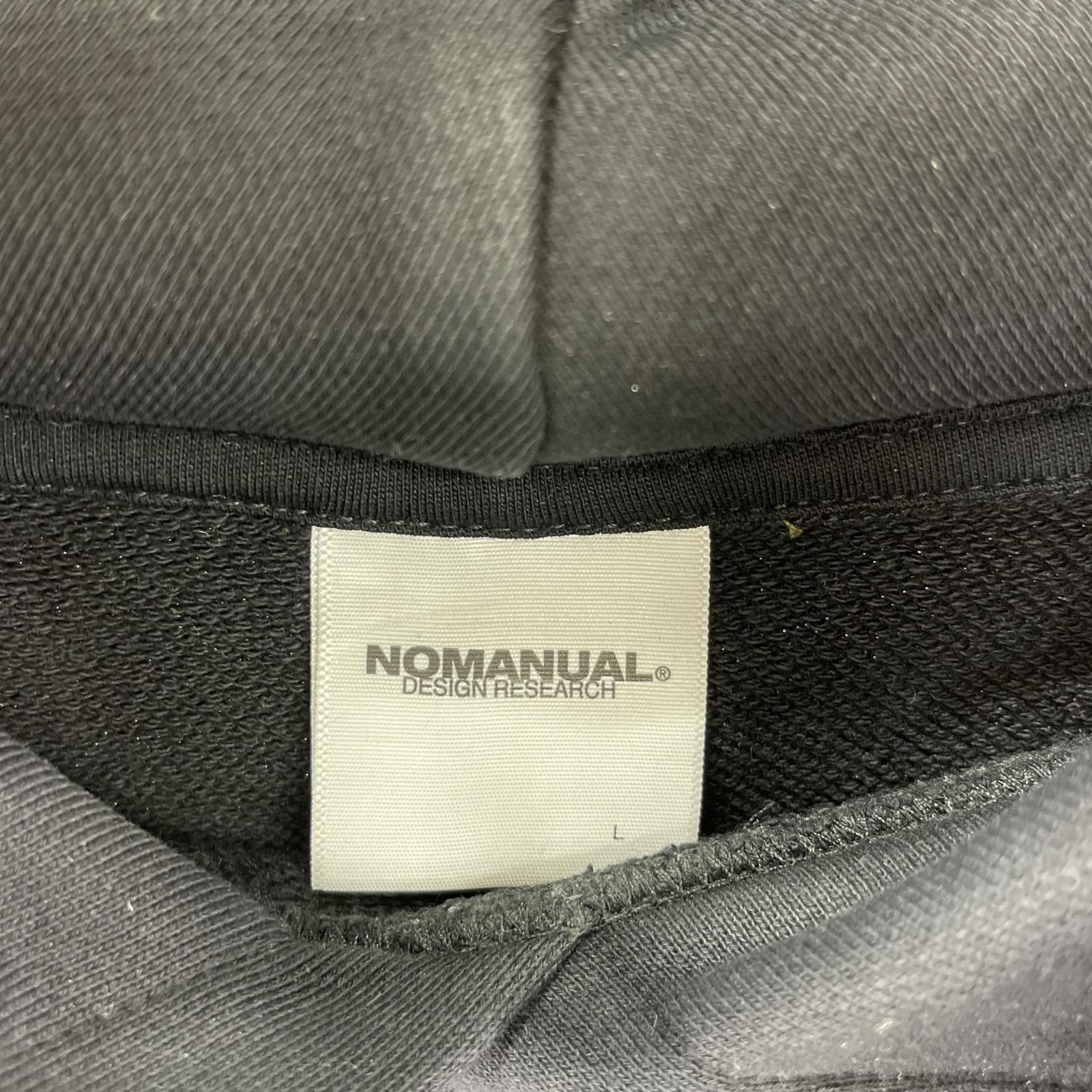 パーカー nomanual パーカー L ブラック