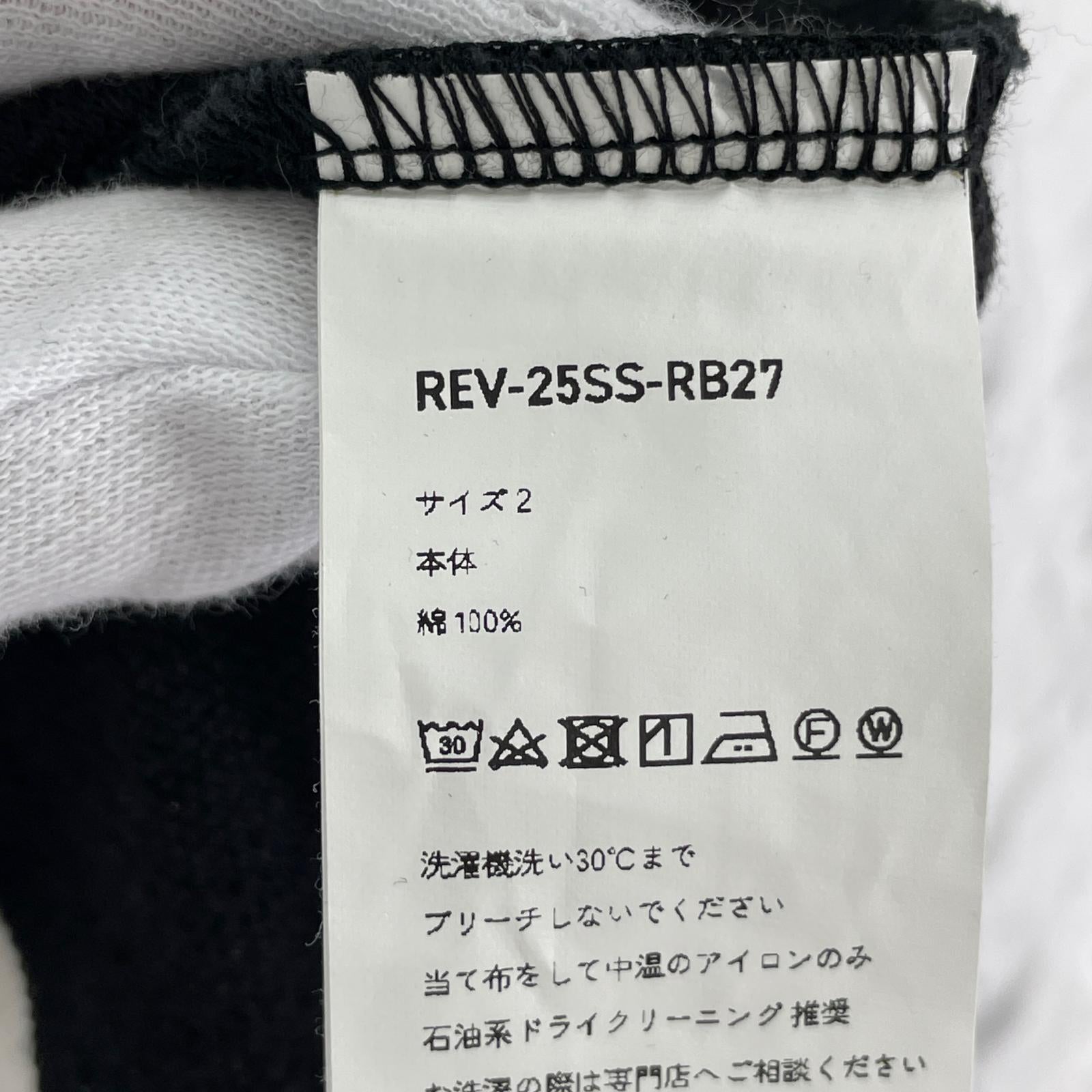 スウェット REV-25SS-RB27 2 ブラック