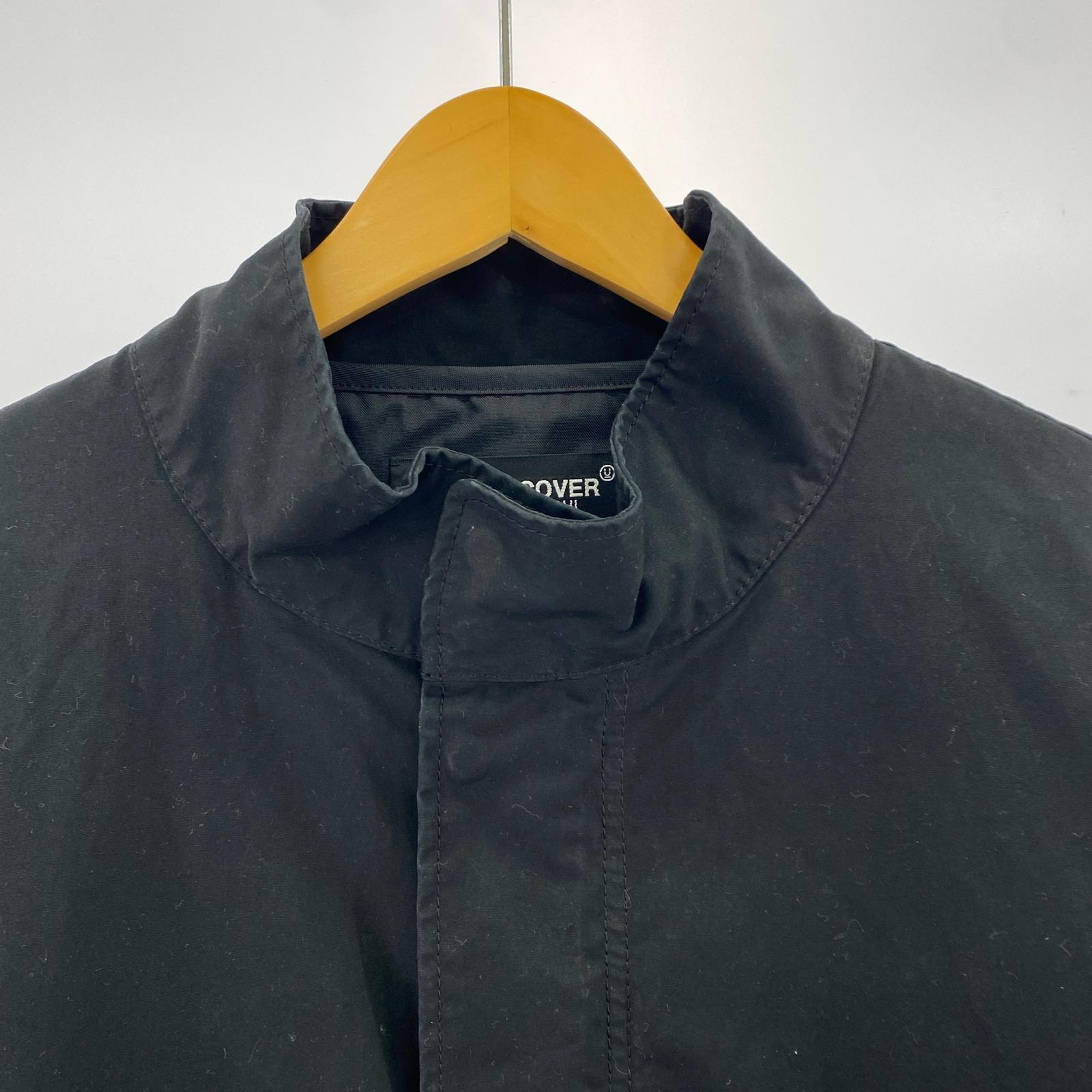 ミリタリージャケット 24AW レザースリーブ モッズコート 3 3 ブラック