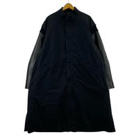 ミリタリージャケット 24AW レザースリーブ モッズコート 3 3 ブラック