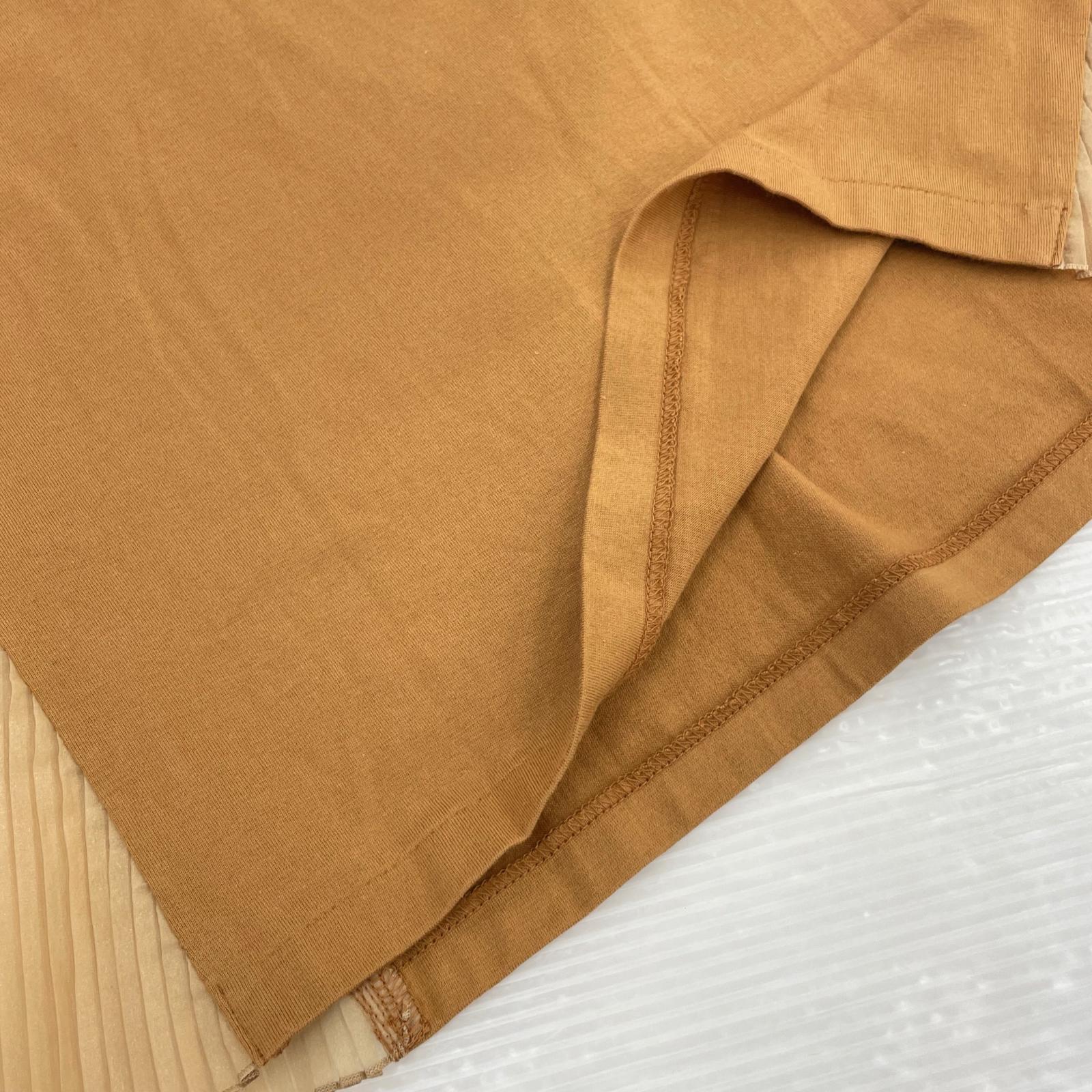 半袖Tシャツ UNDERCOVER ハートモチーフ S/Sサイドフリルカットソー ブラウン