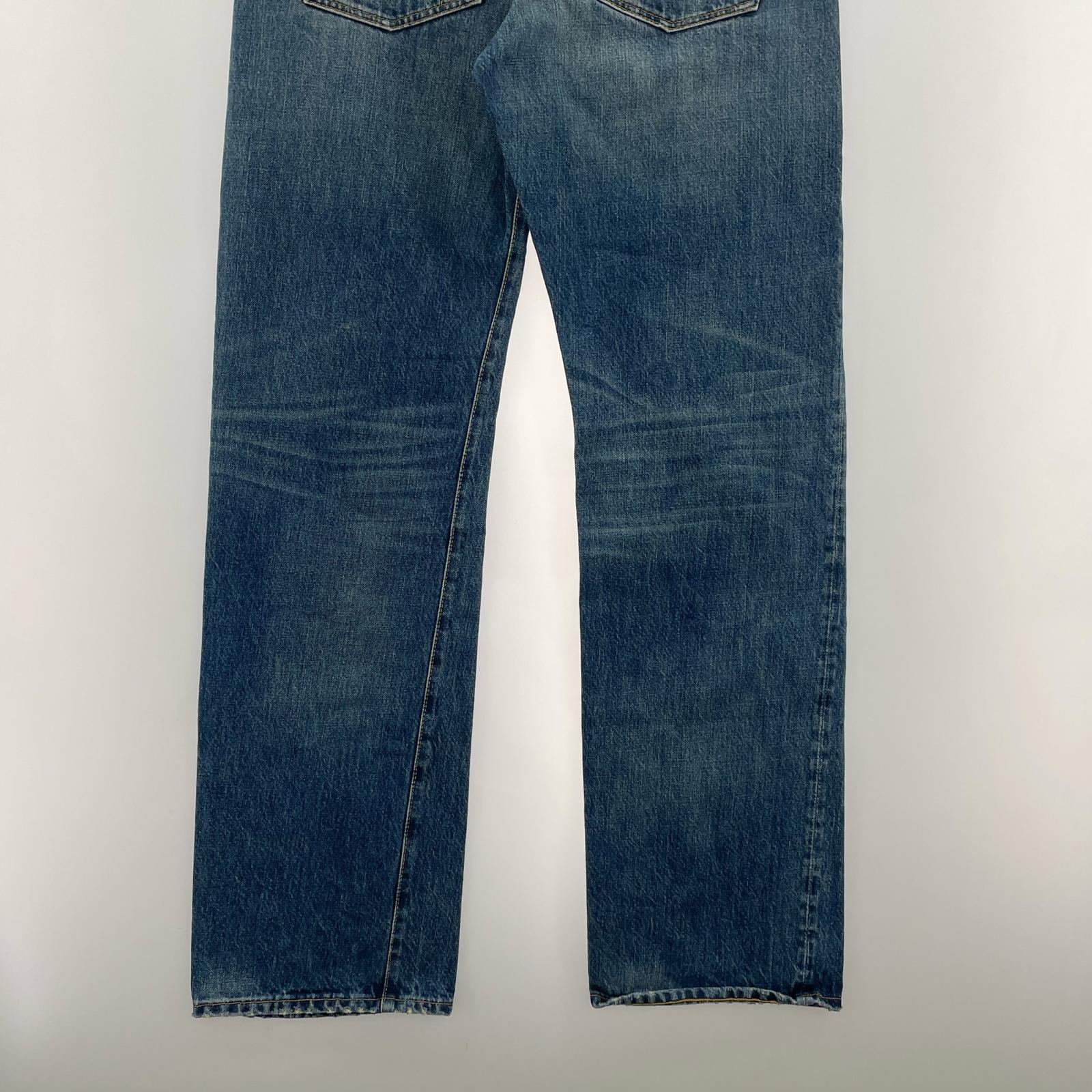 デニムパンツ 501XX 復刻 リペア加工 (実寸32) 31 ブルー