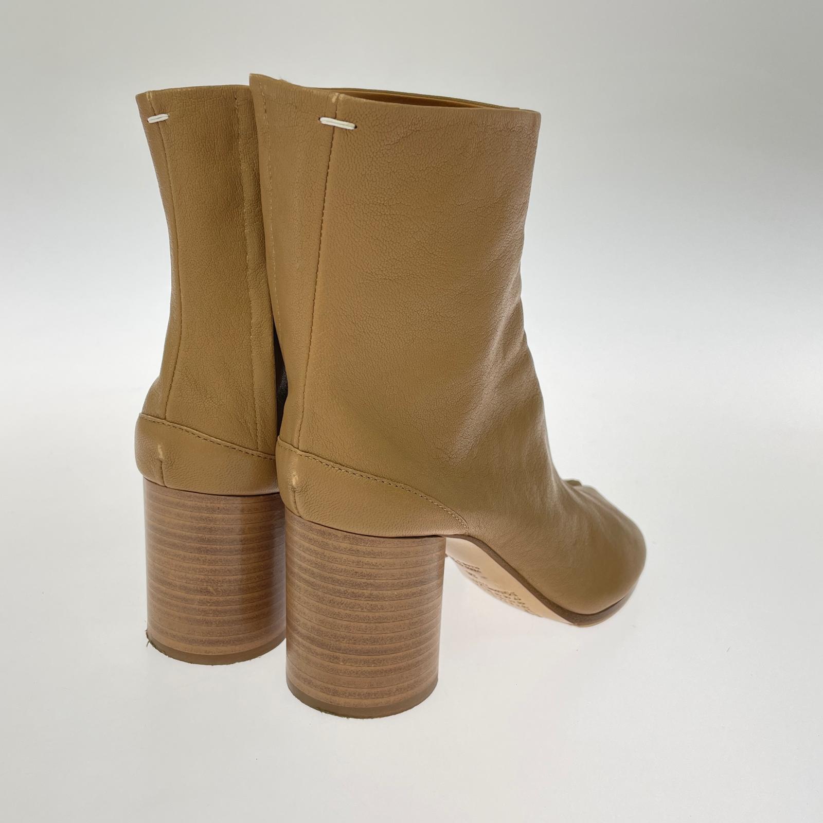ブーツ TABI ANKLE BOOTS 36 ベージュ ブラウン