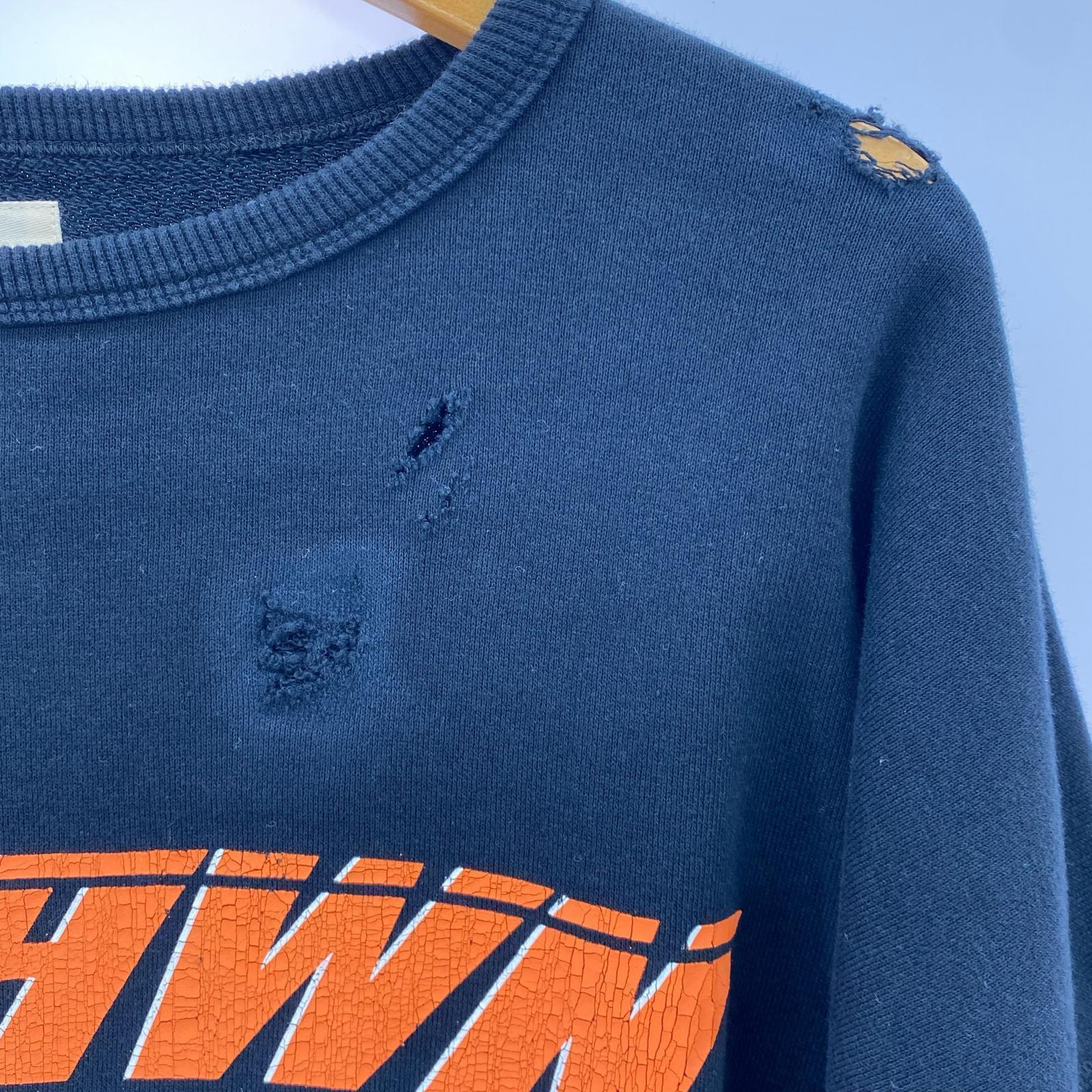 スウェット BRAWN 加工スウェット 黒 (XL) ブラック