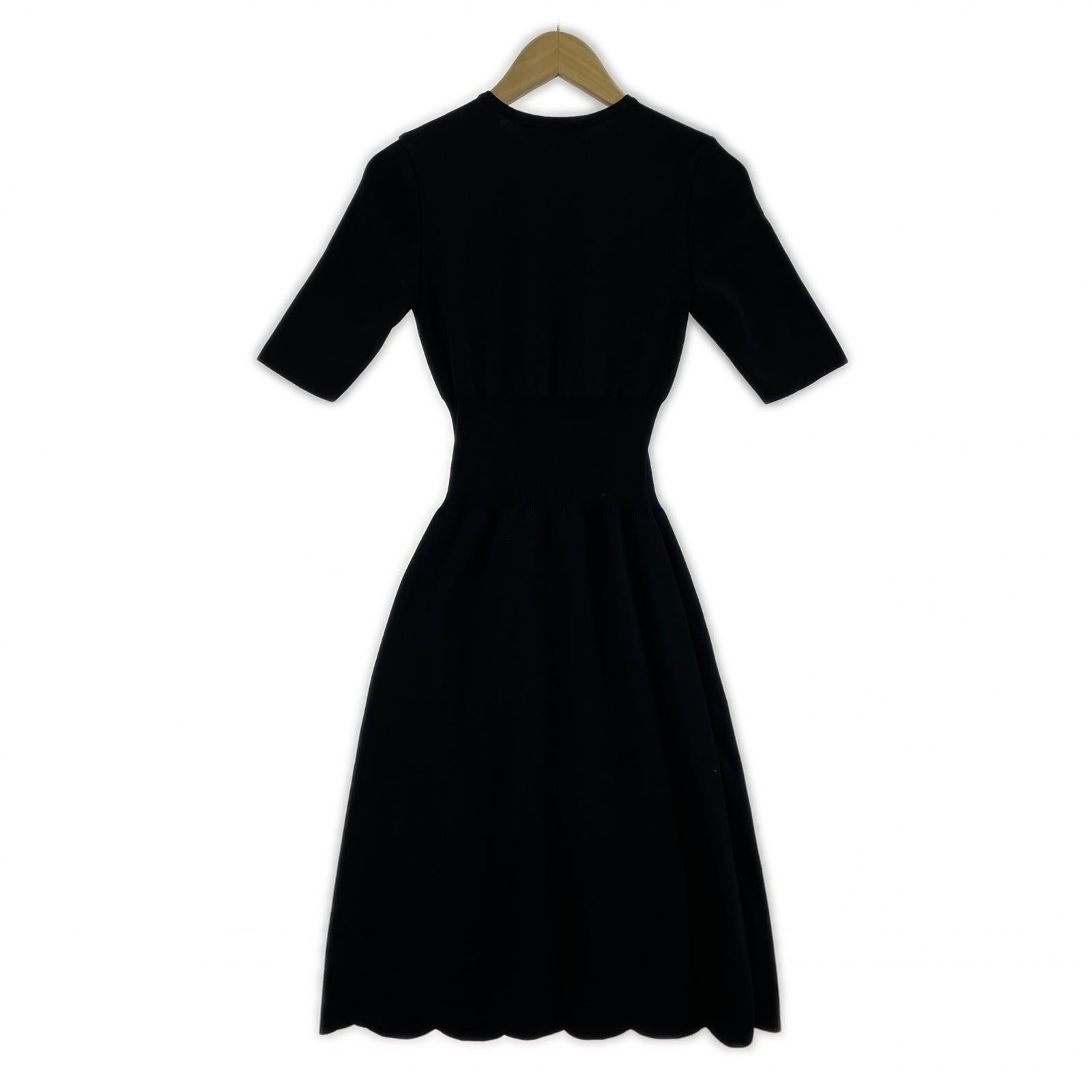 ワンピース SCALLOP DRESS/BLK