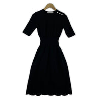 ワンピース SCALLOP DRESS/BLK