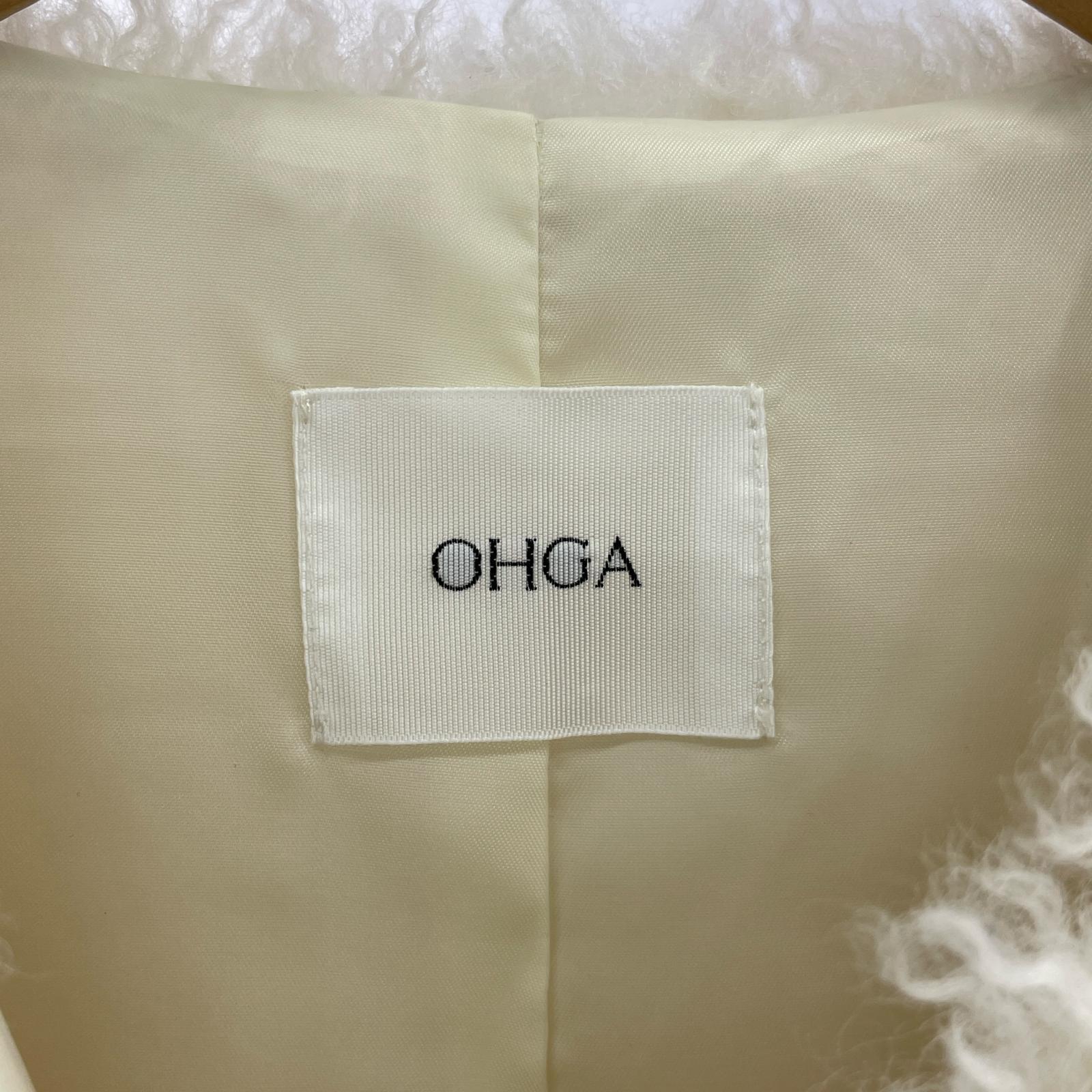 長袖シャツ OHGA/ボアベスト ホワイト