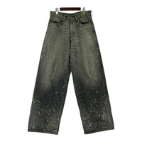 デニムパンツ 24AW MOLDED DENIM TROUSERS WIDE CUT W32 32 ブラック