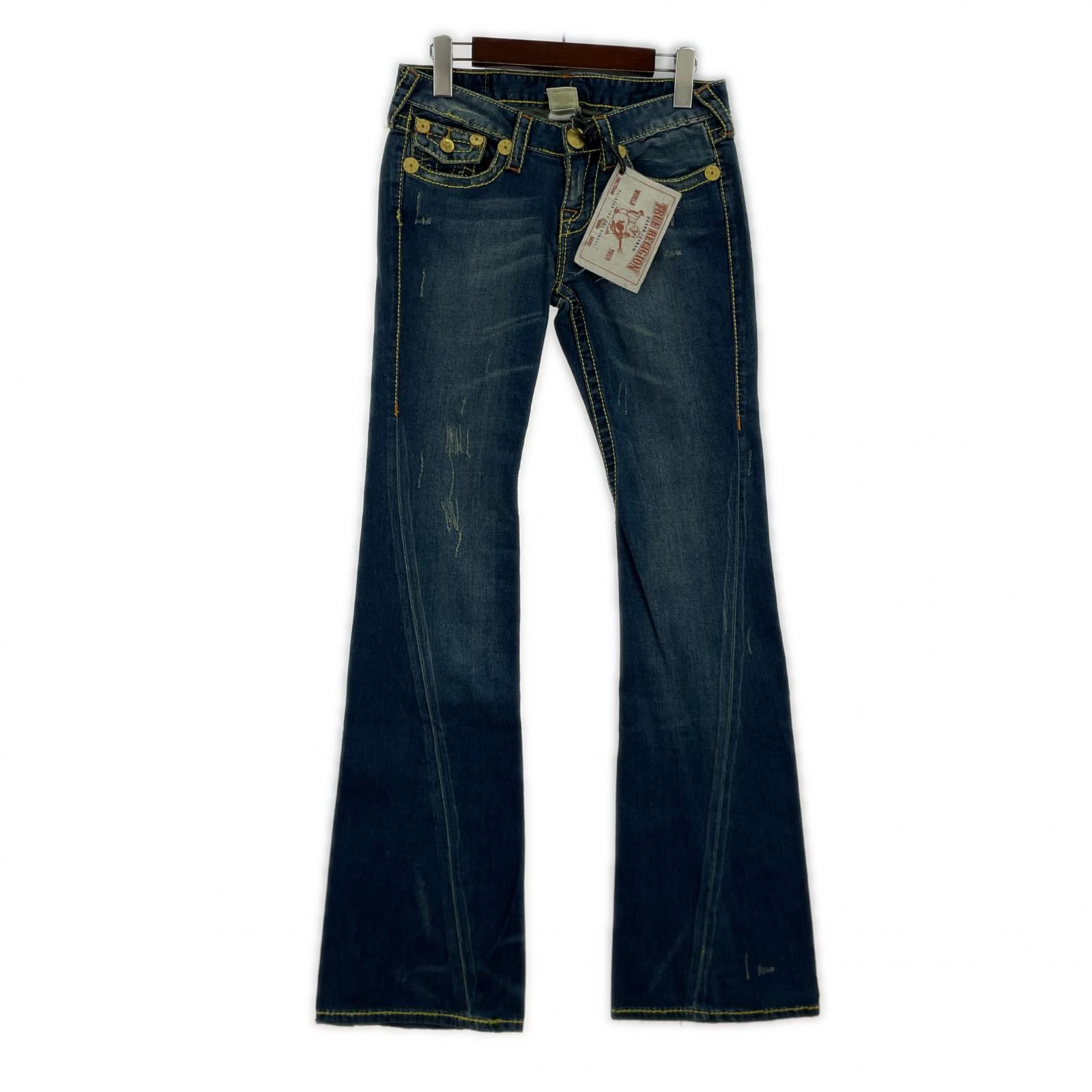 デニムパンツ TRUE RELIGION ブーツカットデニム(26)青 26 ブルー