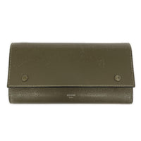 CELINE ラージフラップ マルチファンクション ロングウォレット