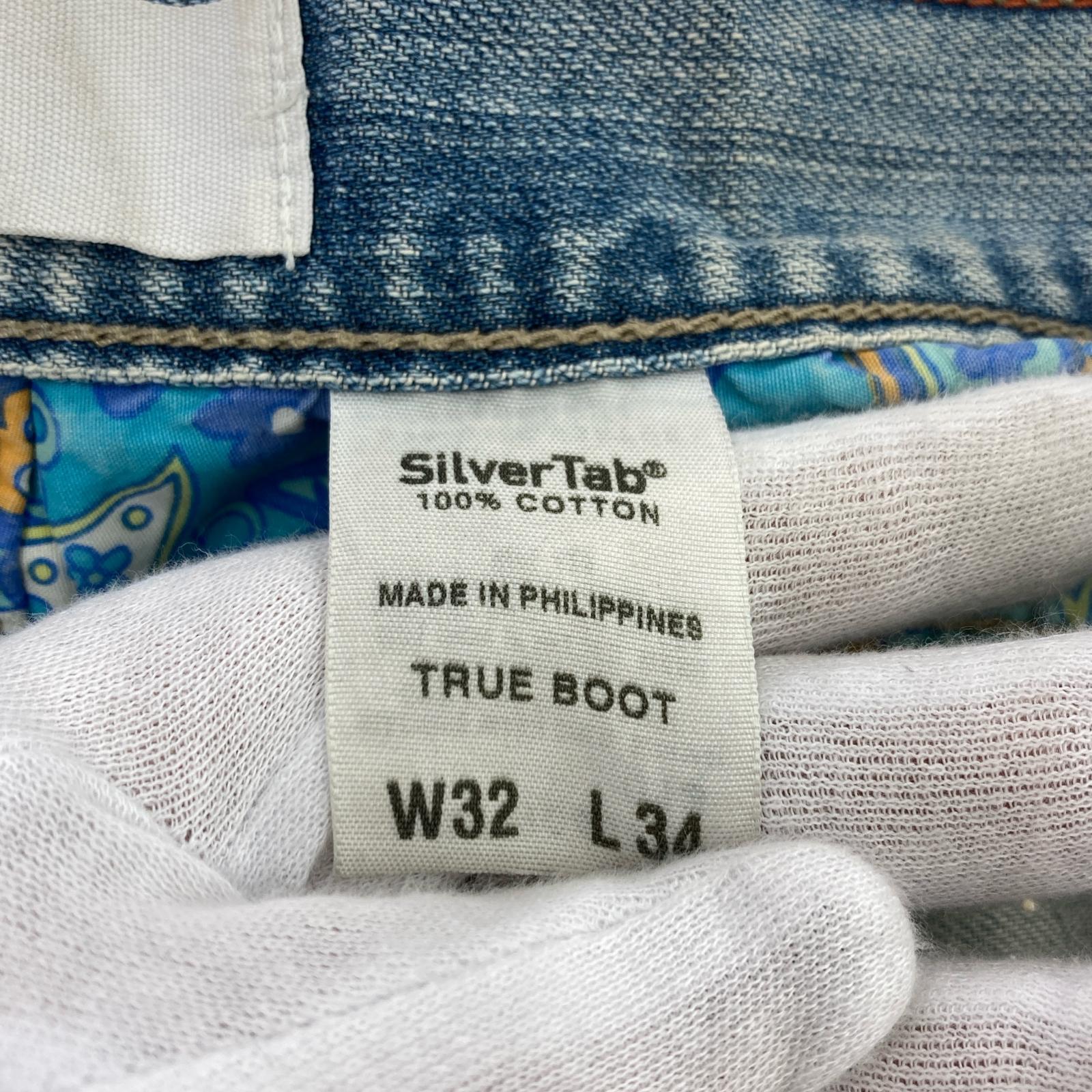 デニムパンツ true boot 32/34 32 ブルー