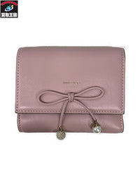 JIMMY CHOO マリンダ rose レザーウォレット ピンク