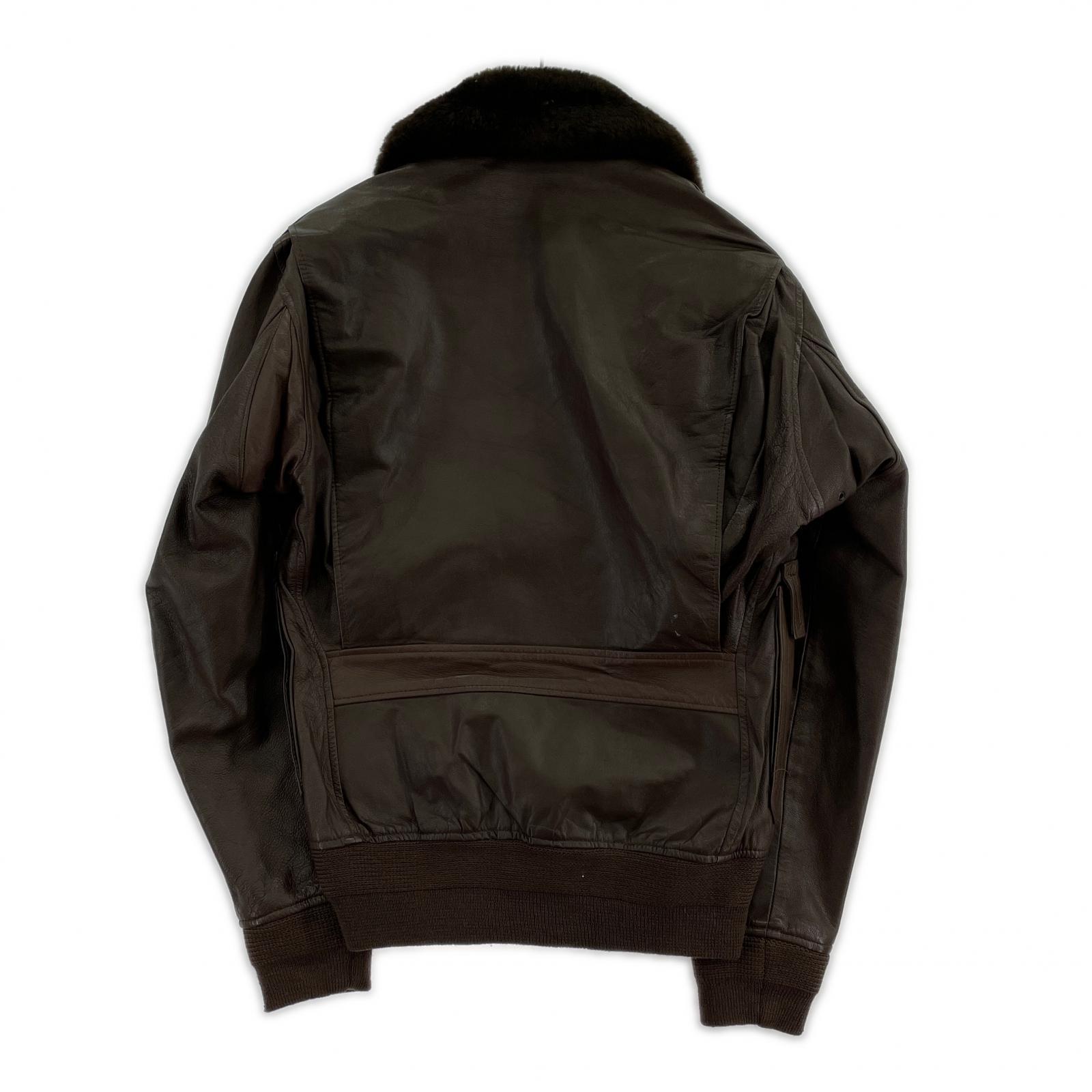 レザージャケット Willis&Geiger G-1 80s復刻 55J14 (36) 茶 36 ブラウン