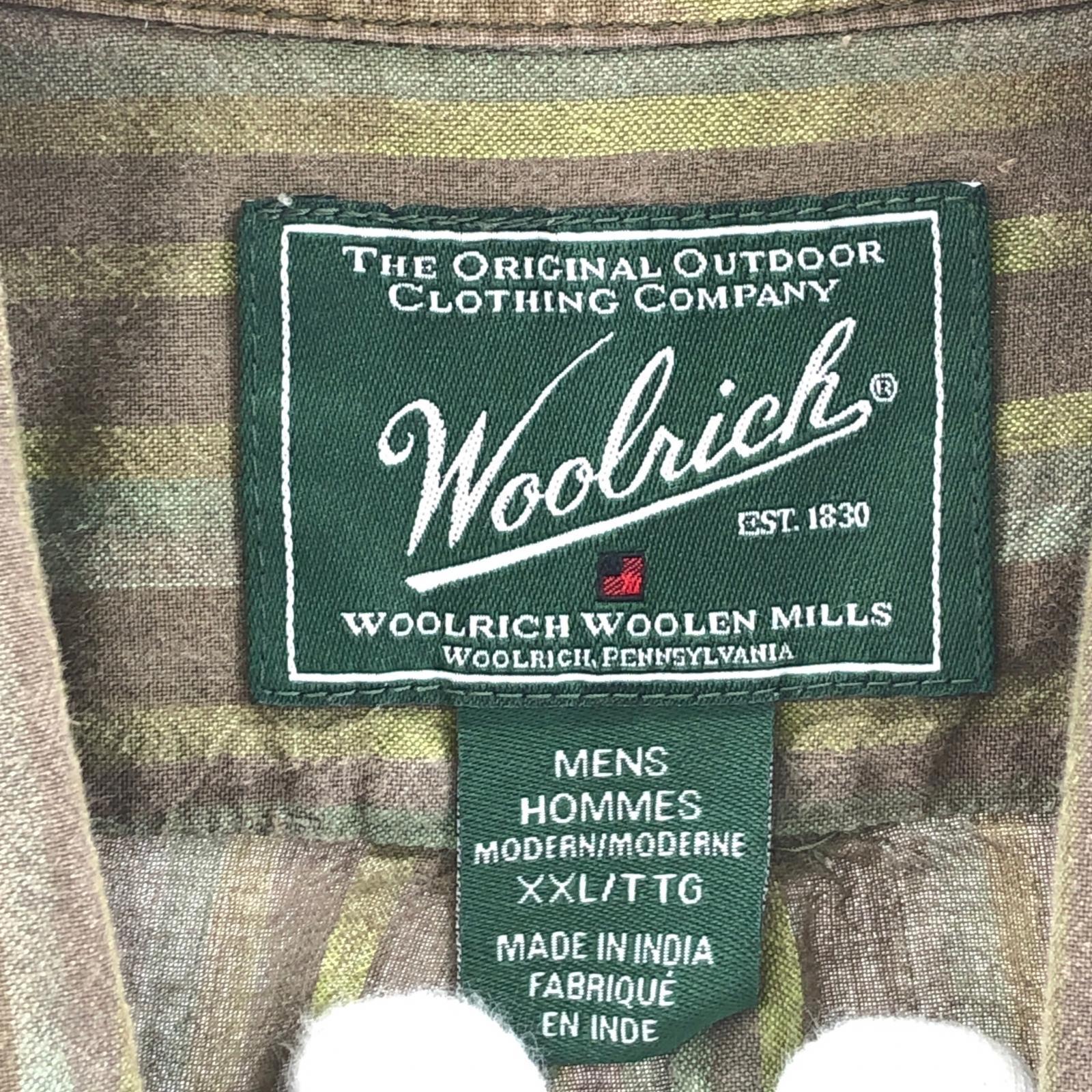 半袖シャツ WOOLRICH 90s Stripe Open Coller Shirt XXL