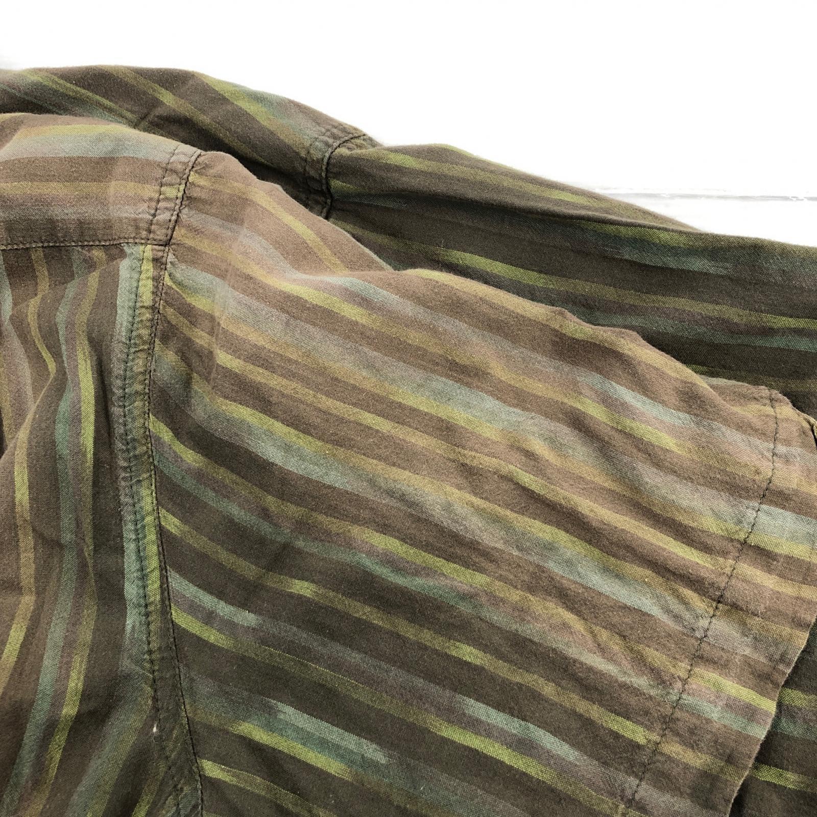 半袖シャツ WOOLRICH 90s Stripe Open Coller Shirt XXL