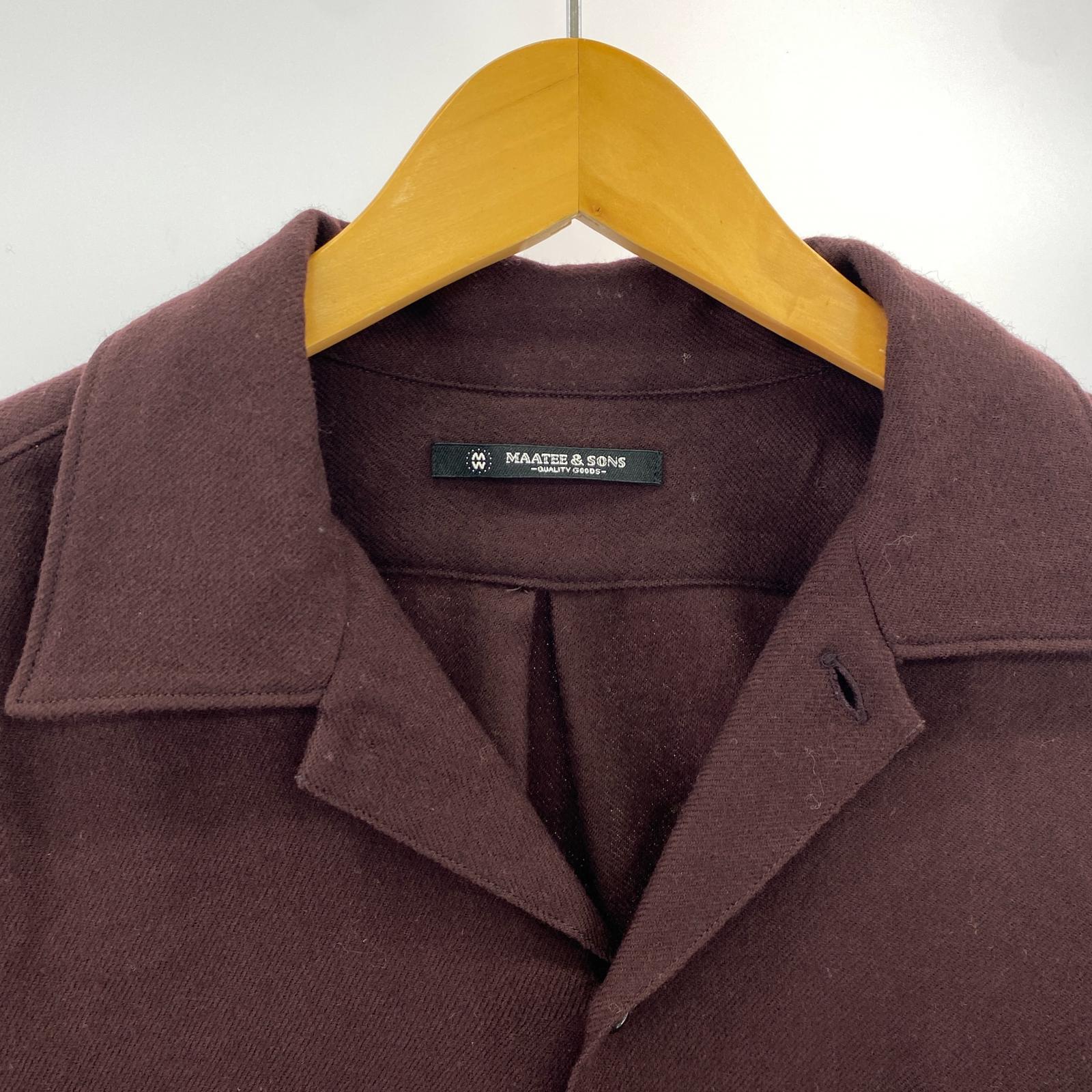 長袖シャツ HWOOL ONE PIECE COLLAR SHIRT 3