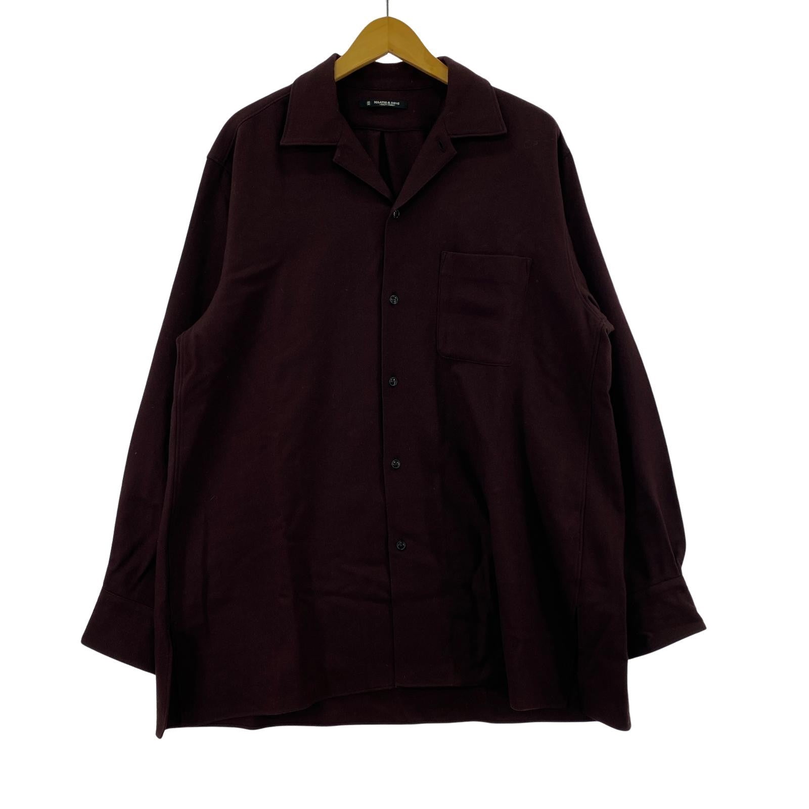 長袖シャツ HWOOL ONE PIECE COLLAR SHIRT 3