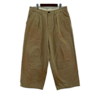 パンツ ANCELLM 24AW SHORT LENGTH WIDE PANTS ワイドチノパン 3 ベージュ 3 ベージュ