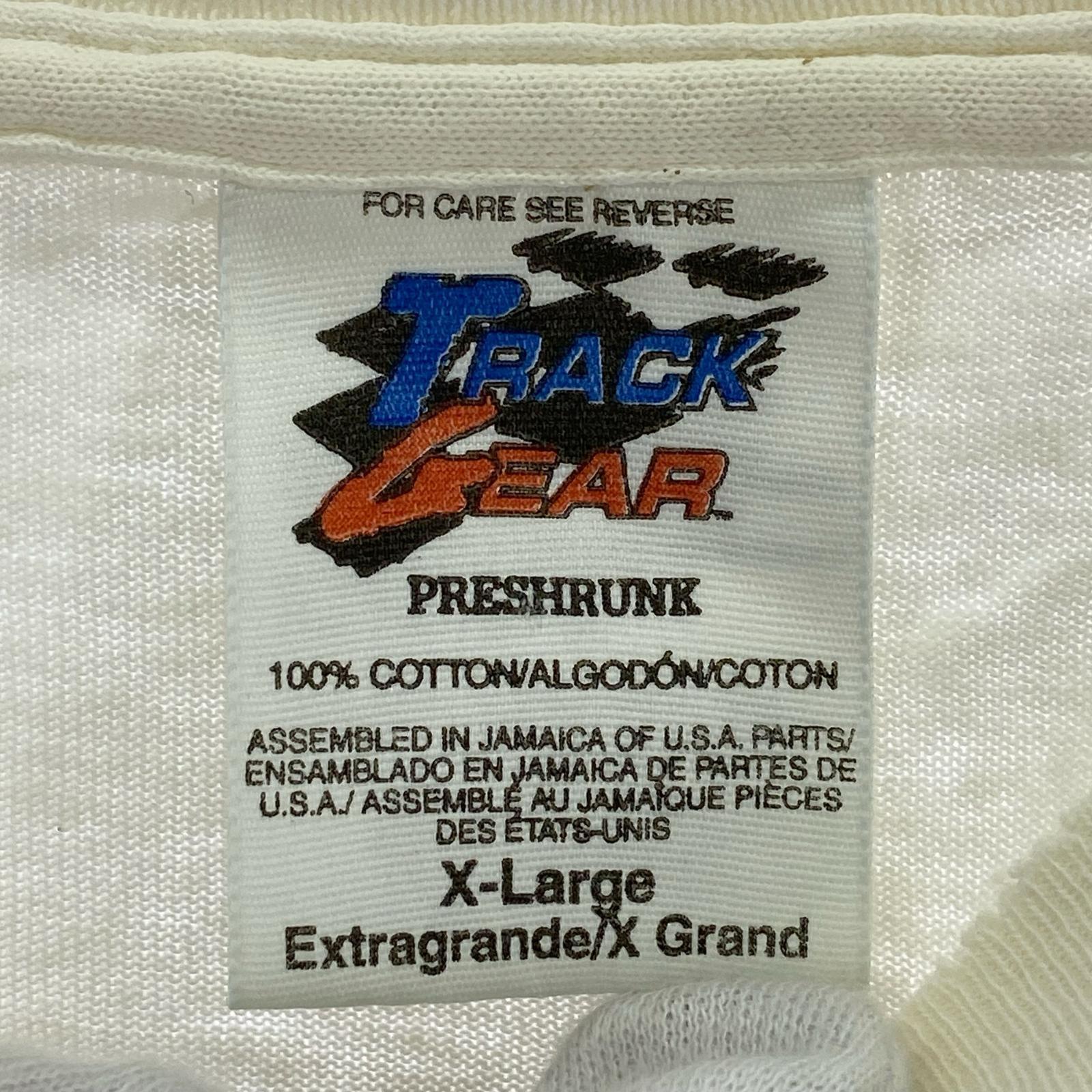 半袖Tシャツ TRACK GEAR Racing 白(XL) ホワイト