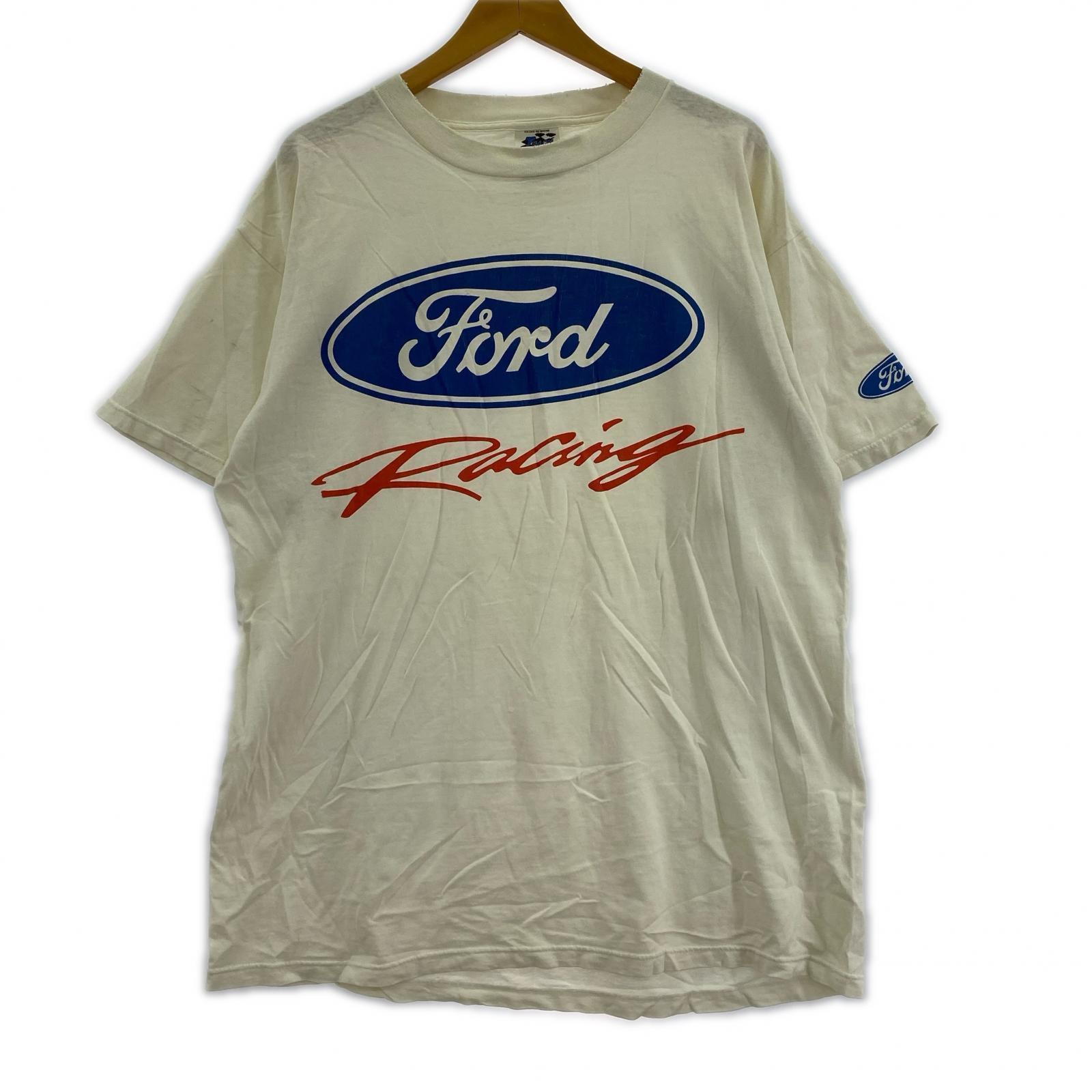 半袖Tシャツ TRACK GEAR Racing 白(XL) ホワイト