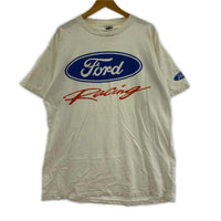 半袖Tシャツ TRACK GEAR Racing 白(XL) ホワイト