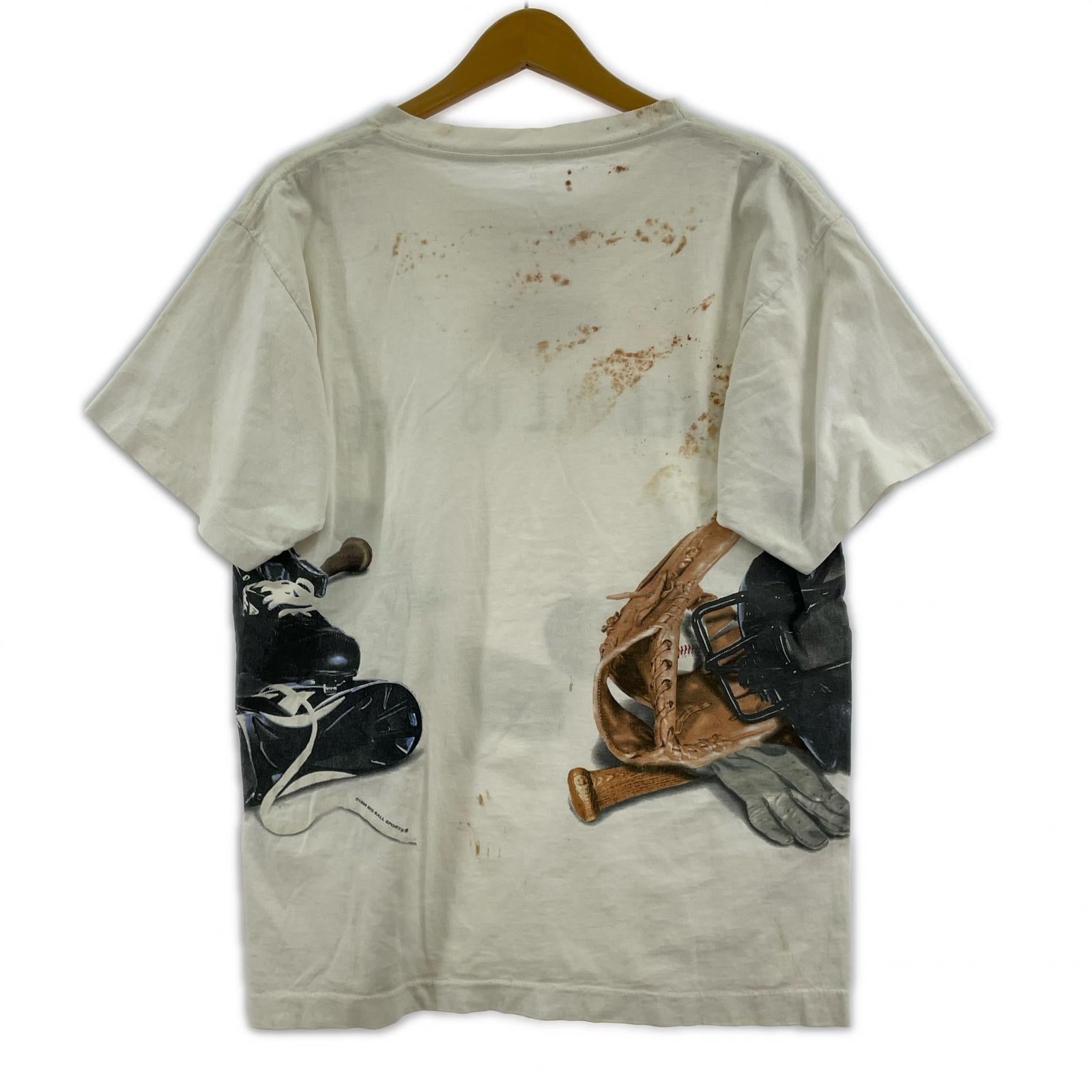 半袖Tシャツ old big ball sports カットソー 白 ホワイト