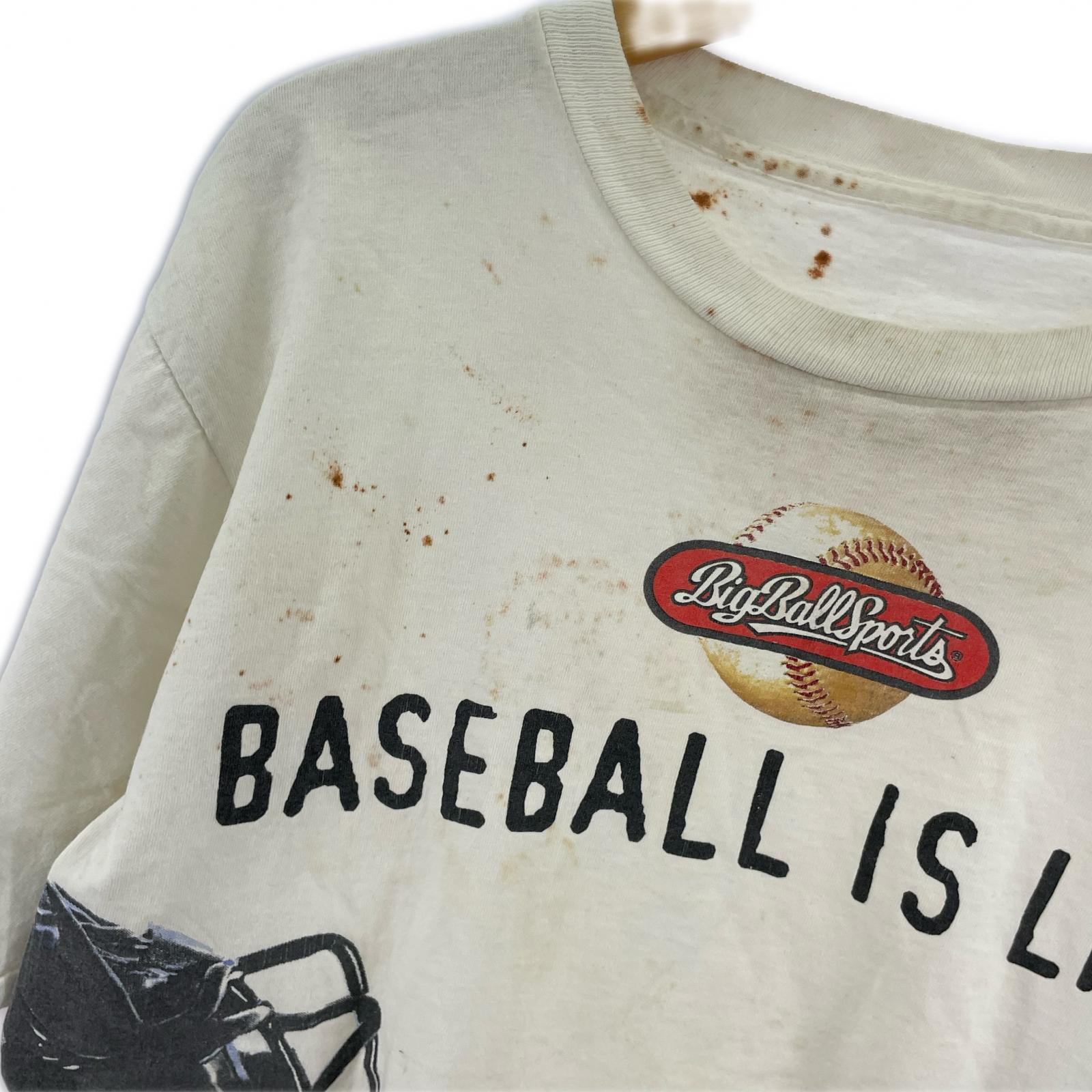 半袖Tシャツ old big ball sports カットソー 白 ホワイト
