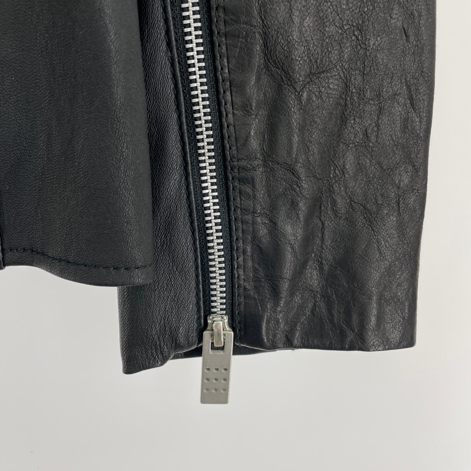 ライダースジャケット COM BY CARPE DIEM Pull-up leather jacket L ブラック