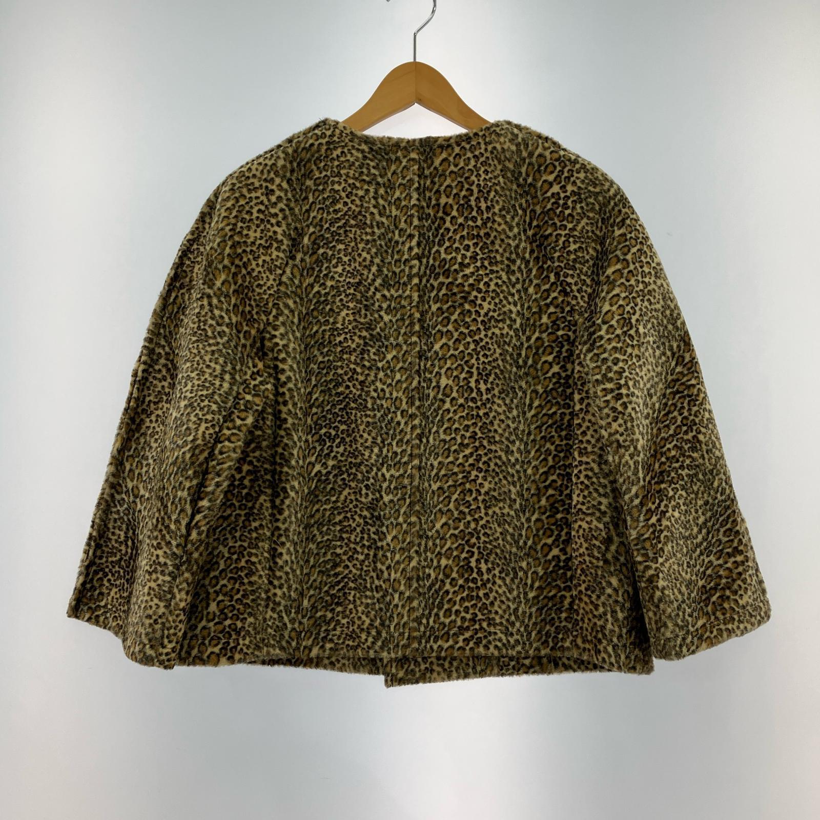 ブルゾン レオパードハラコ size XS ブラウン