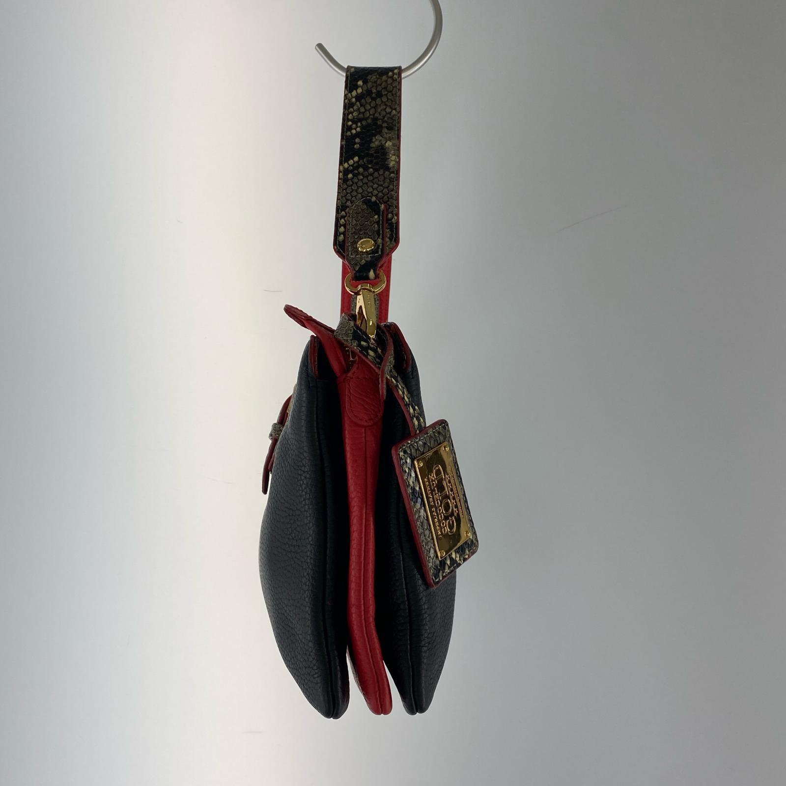 ハンドバッグ COCOCELUX GOLD/BLK/RED ブラック