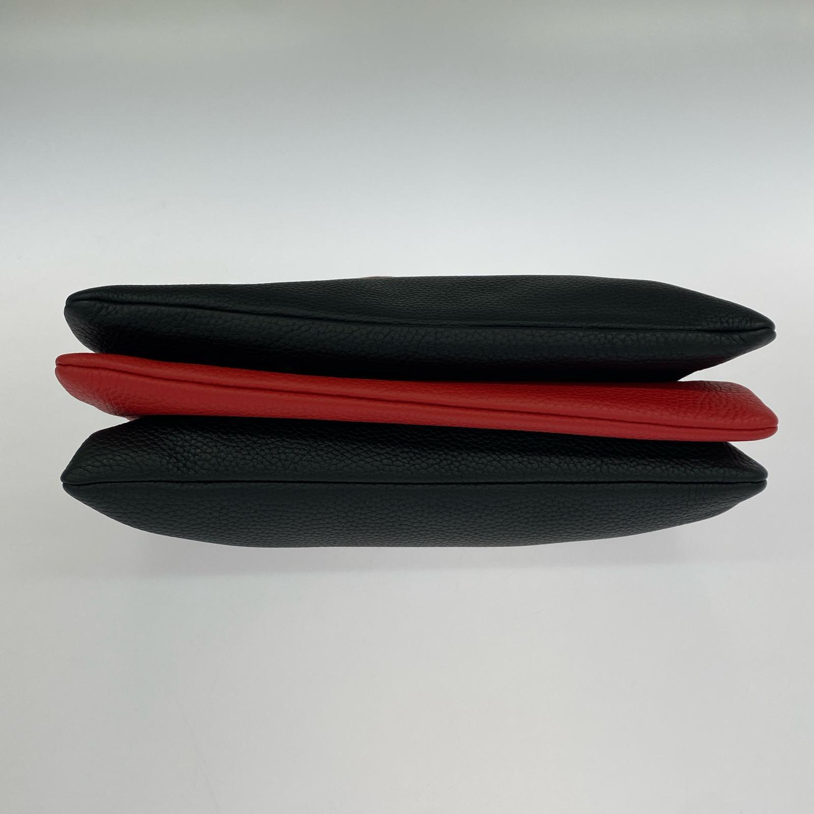 ハンドバッグ COCOCELUX GOLD/BLK/RED ブラック