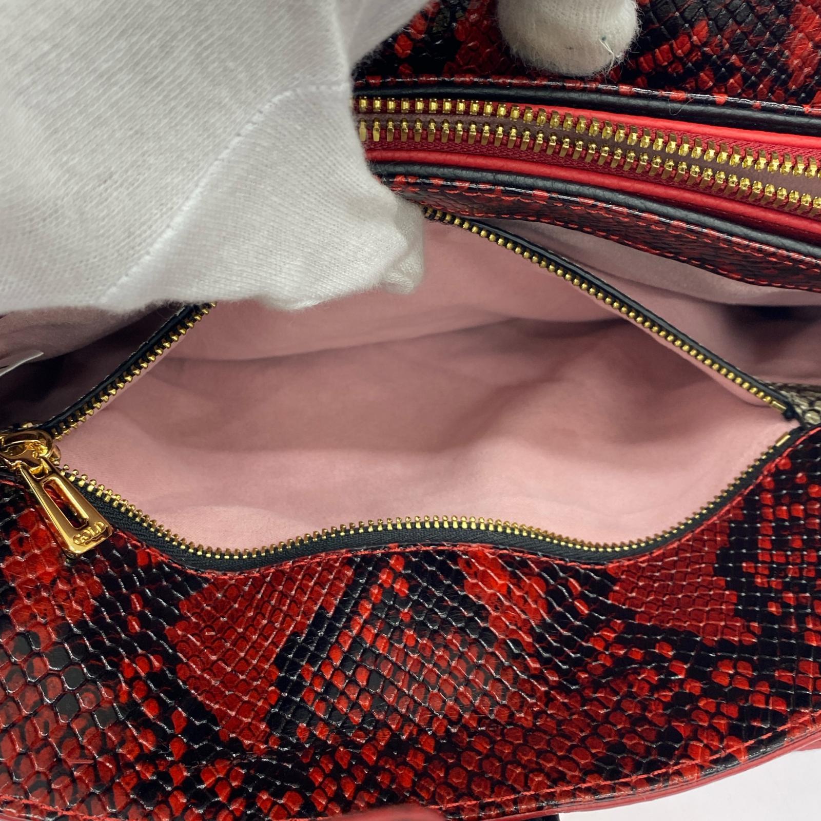 ハンドバッグ COCOCELUX GOLD/BLK/RED ブラック