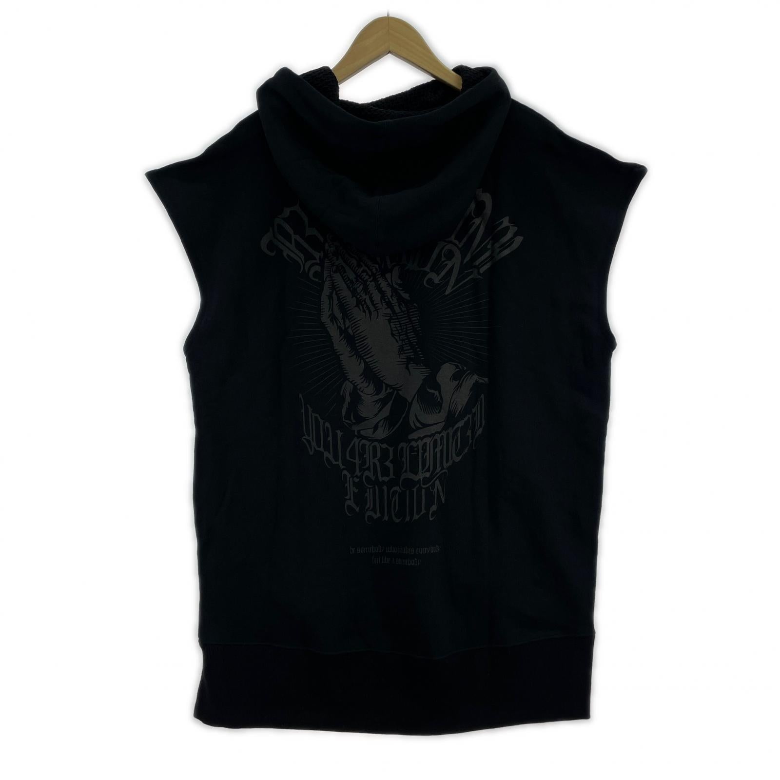 その他トップス BEAUTY BEAST ESSENTIAL SLEEVELESS HI-HOODIE L 黒 L ブラック
