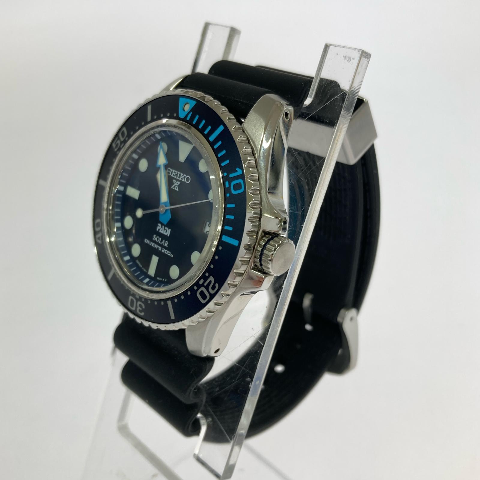 腕時計 PROSPEX PADIモデル ソーラー 腕時計 V157-0DS0 ブラック
