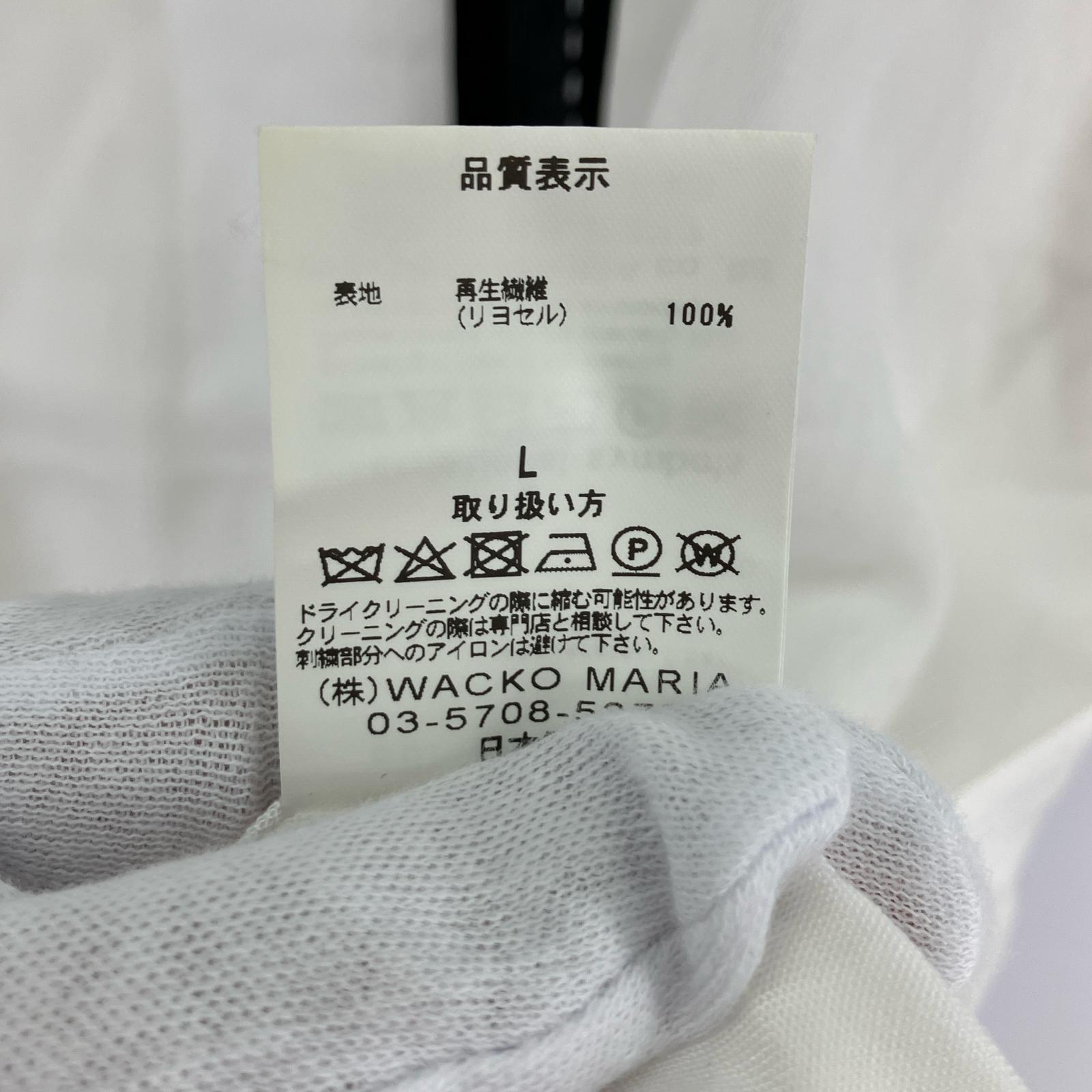 半袖シャツ 23SS/50s オープンカラー/SS/白黒/L L ホワイト
