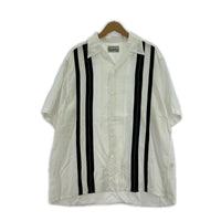 半袖シャツ 23SS/50s オープンカラー/SS/白黒/L L ホワイト