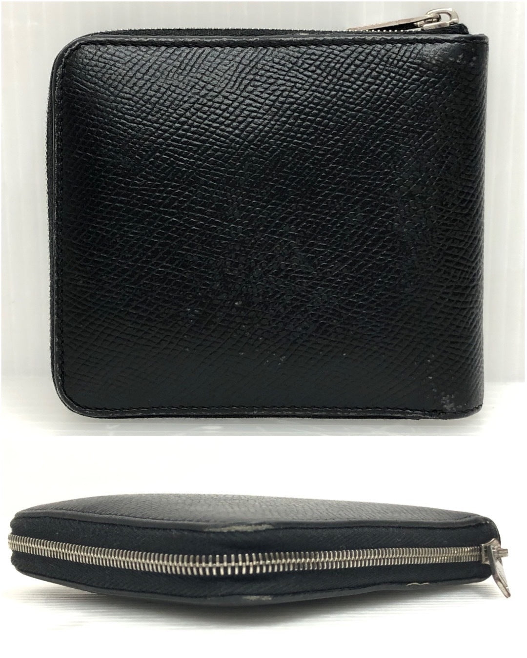 CELINE/ジップドバイフォールドウォレット/BLK