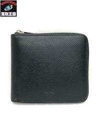 CELINE/ジップドバイフォールドウォレット/BLK