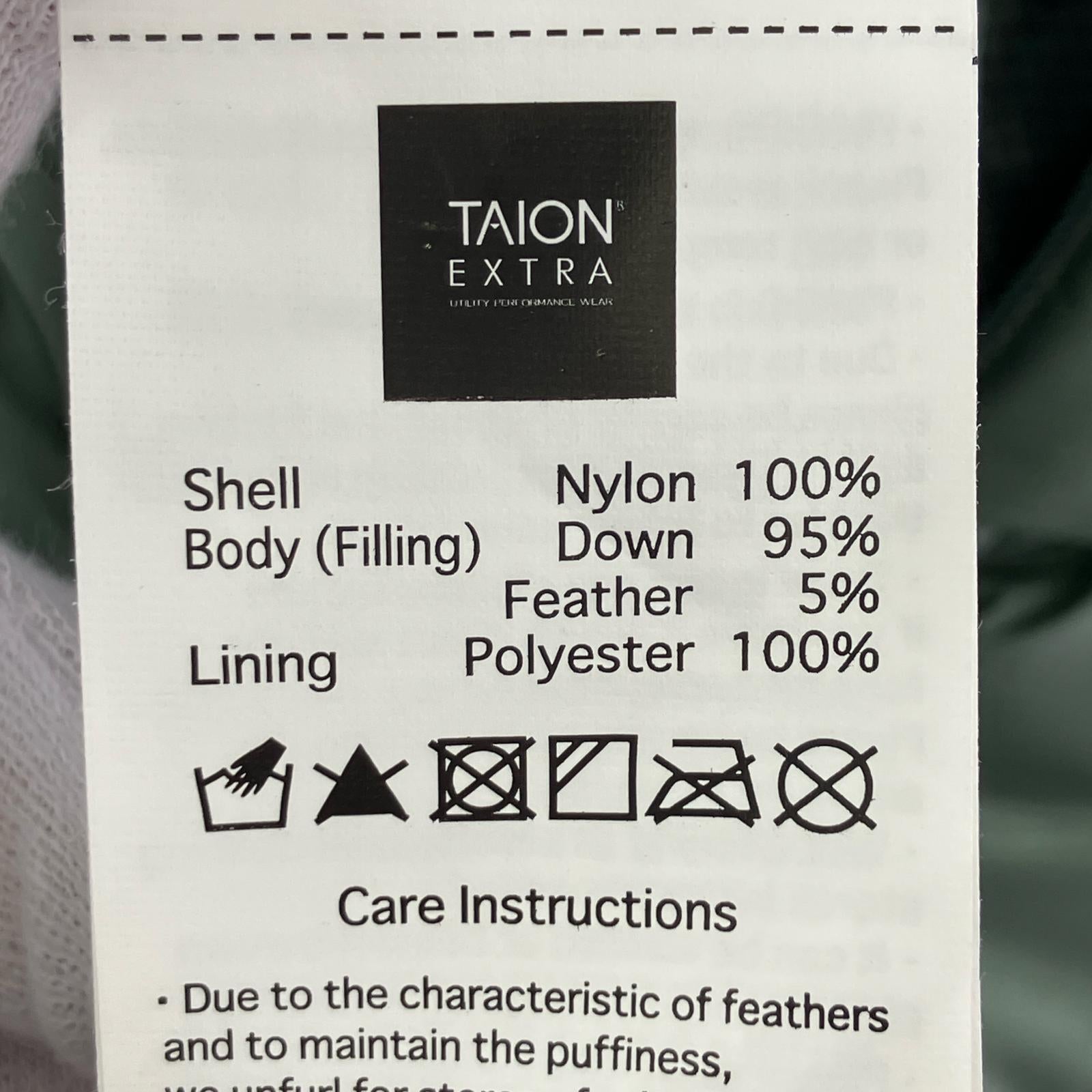 ダウンジャケット TAION-EX-W06A SET/S/L.OLIVE S