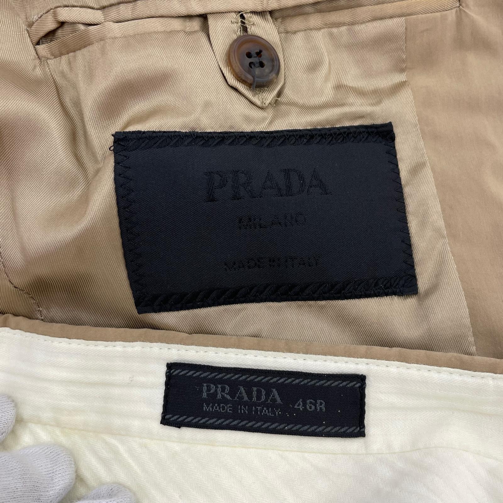 PRADA スーツ セットアップ 一部染み 46